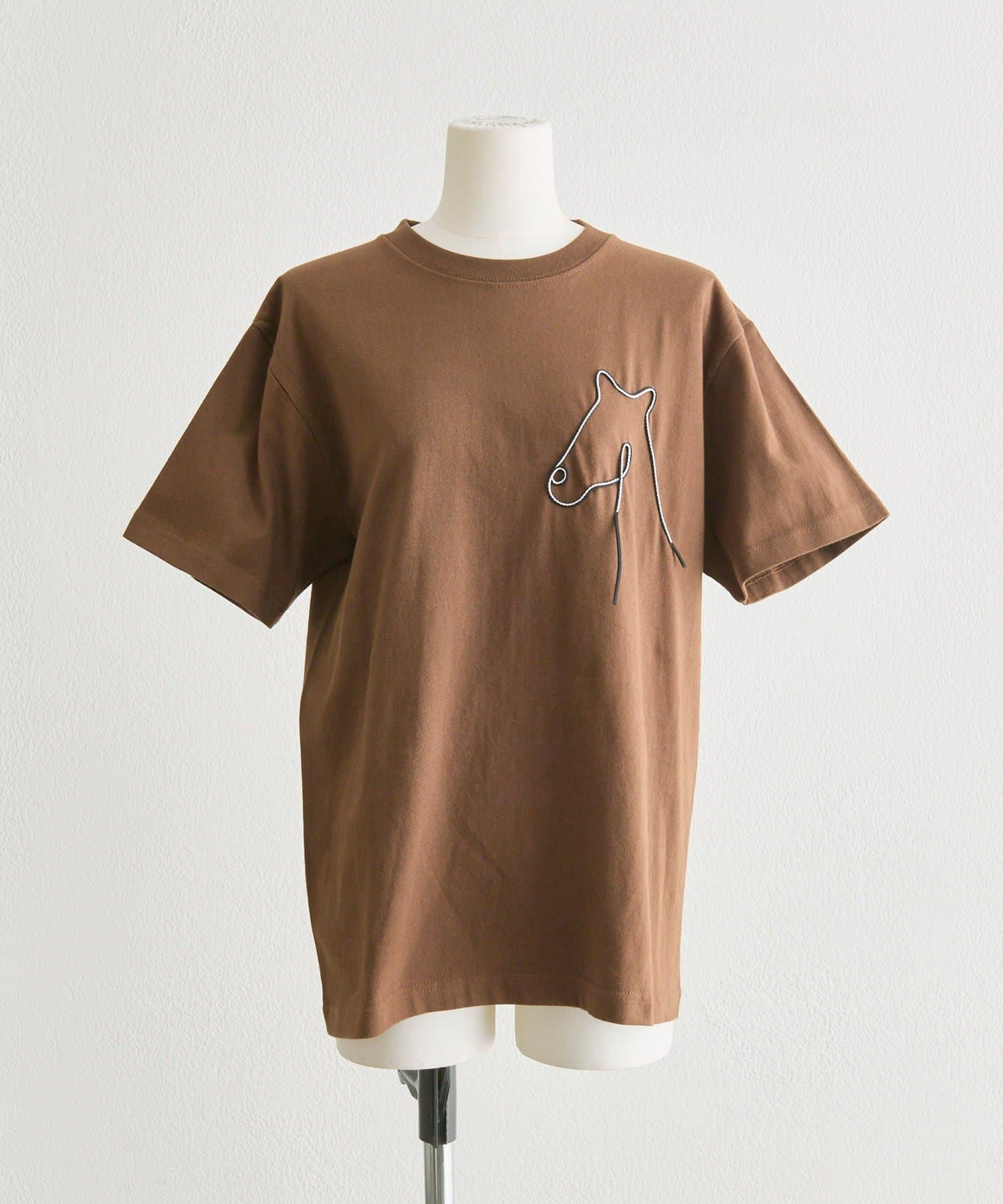 ear PAPILLONNER(イア パピヨネ) 《綿100％》アニマルコードTシャツ【SUM1 STYLE(スミスタイル)】