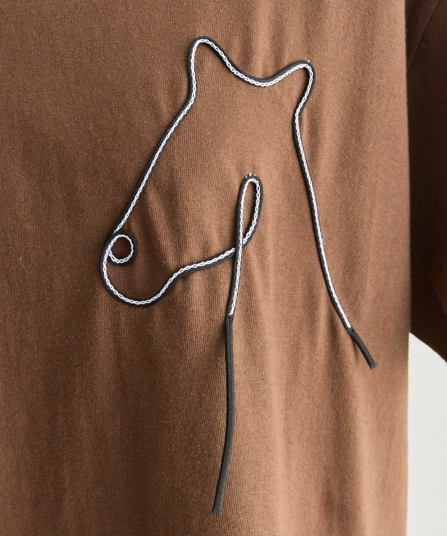 ear PAPILLONNER(イア パピヨネ) 《綿100％》アニマルコードTシャツ【SUM1 STYLE(スミスタイル)】