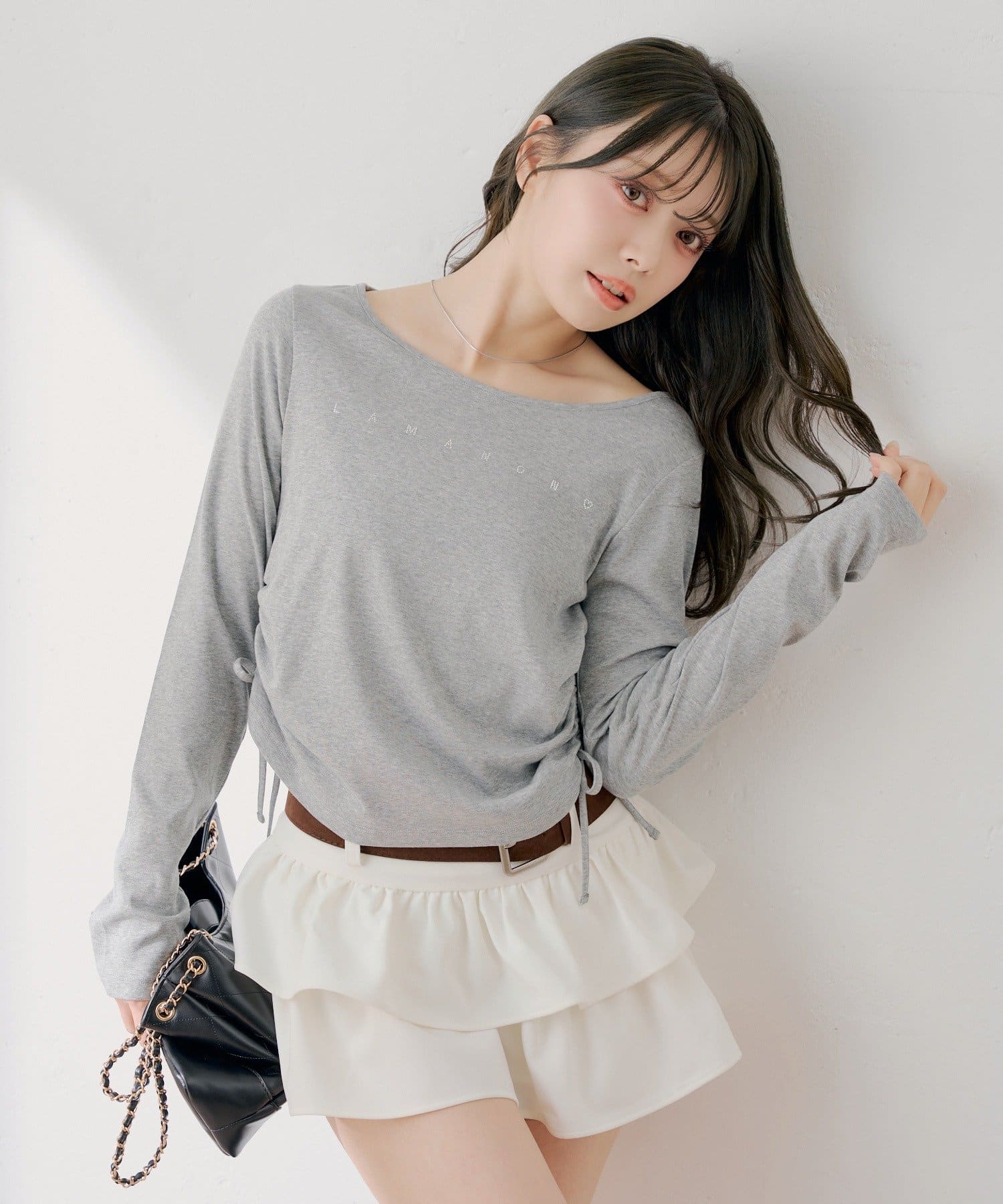 Chico(チコ) ラインストーンロゴロンT