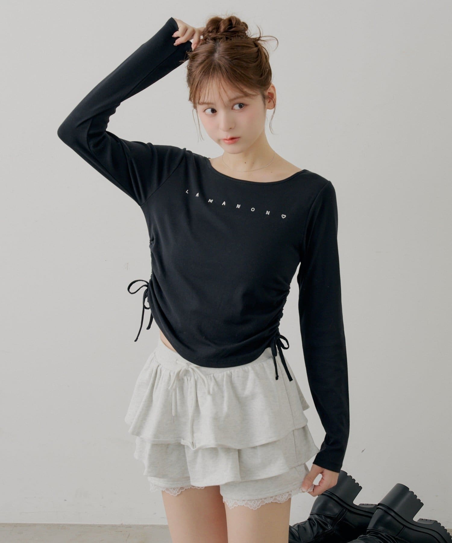 Chico(チコ) ラインストーンロゴロンT