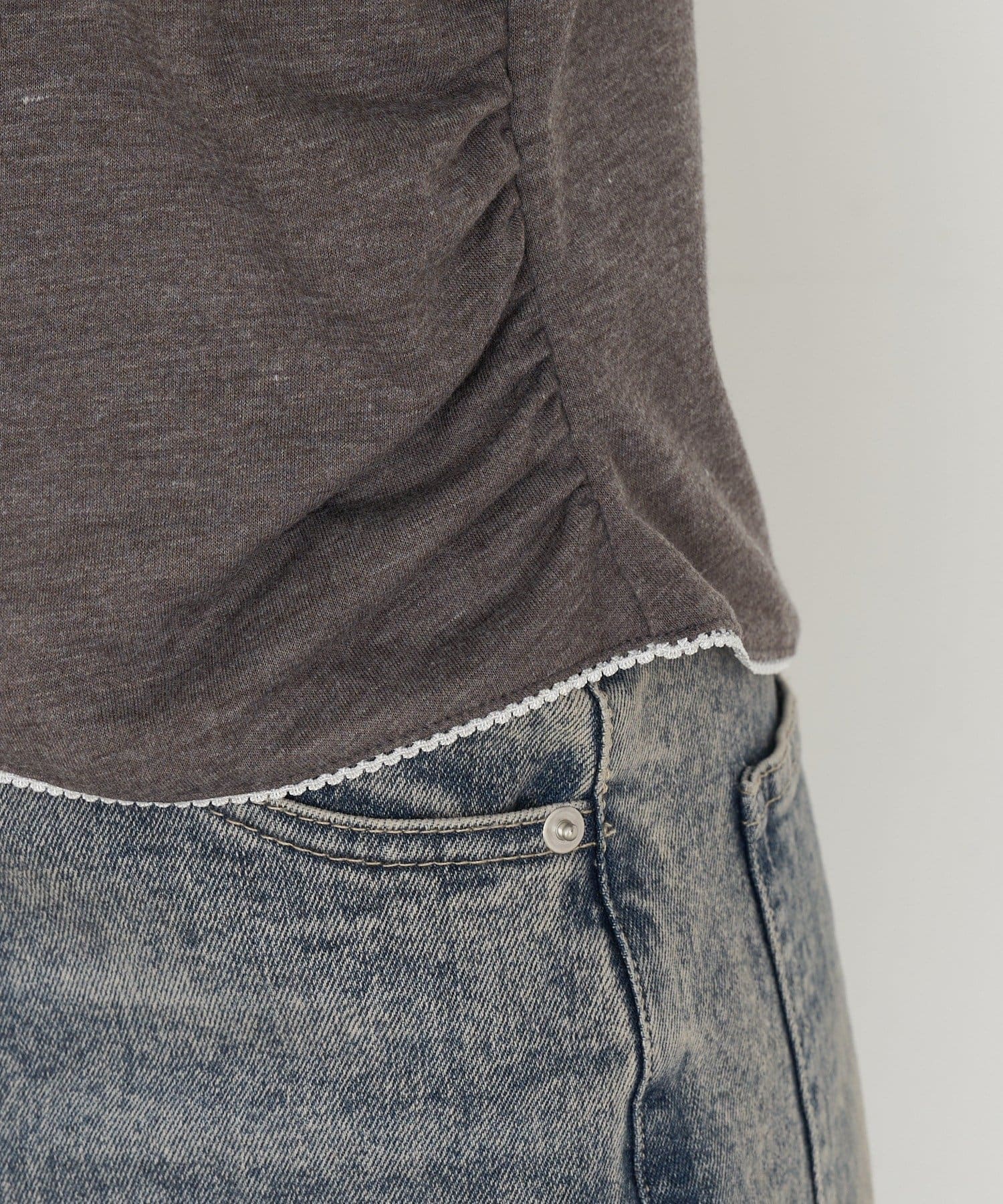 RAY CASSIN(レイカズン) シフォンドッキングロンT