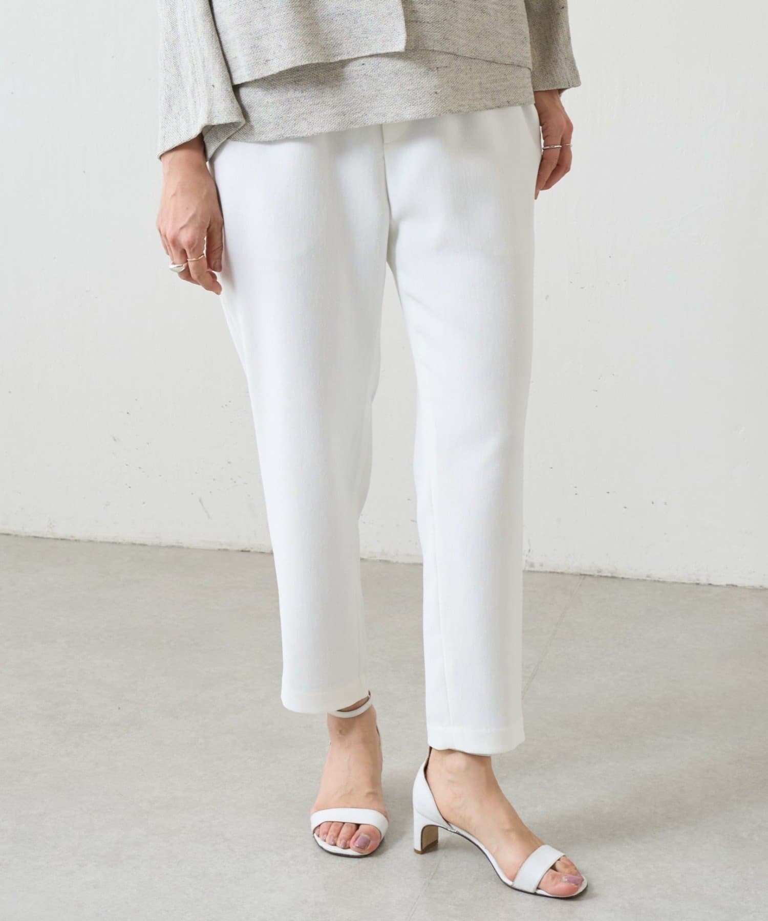 BEARDSLEY(ビアズリー) 《2/12(木)12：00予約開始》リネン調トラックパンツ