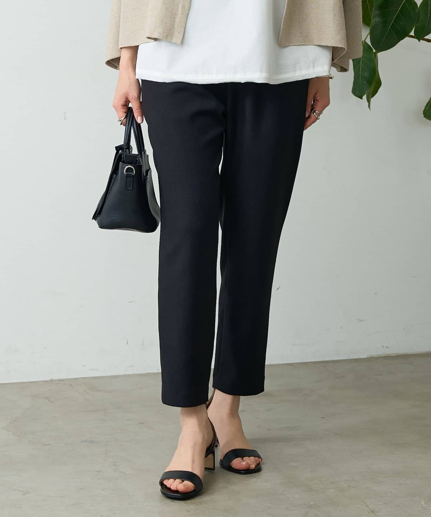 BEARDSLEY(ビアズリー) 《2/12(木)12：00予約開始》リネン調トラックパンツ