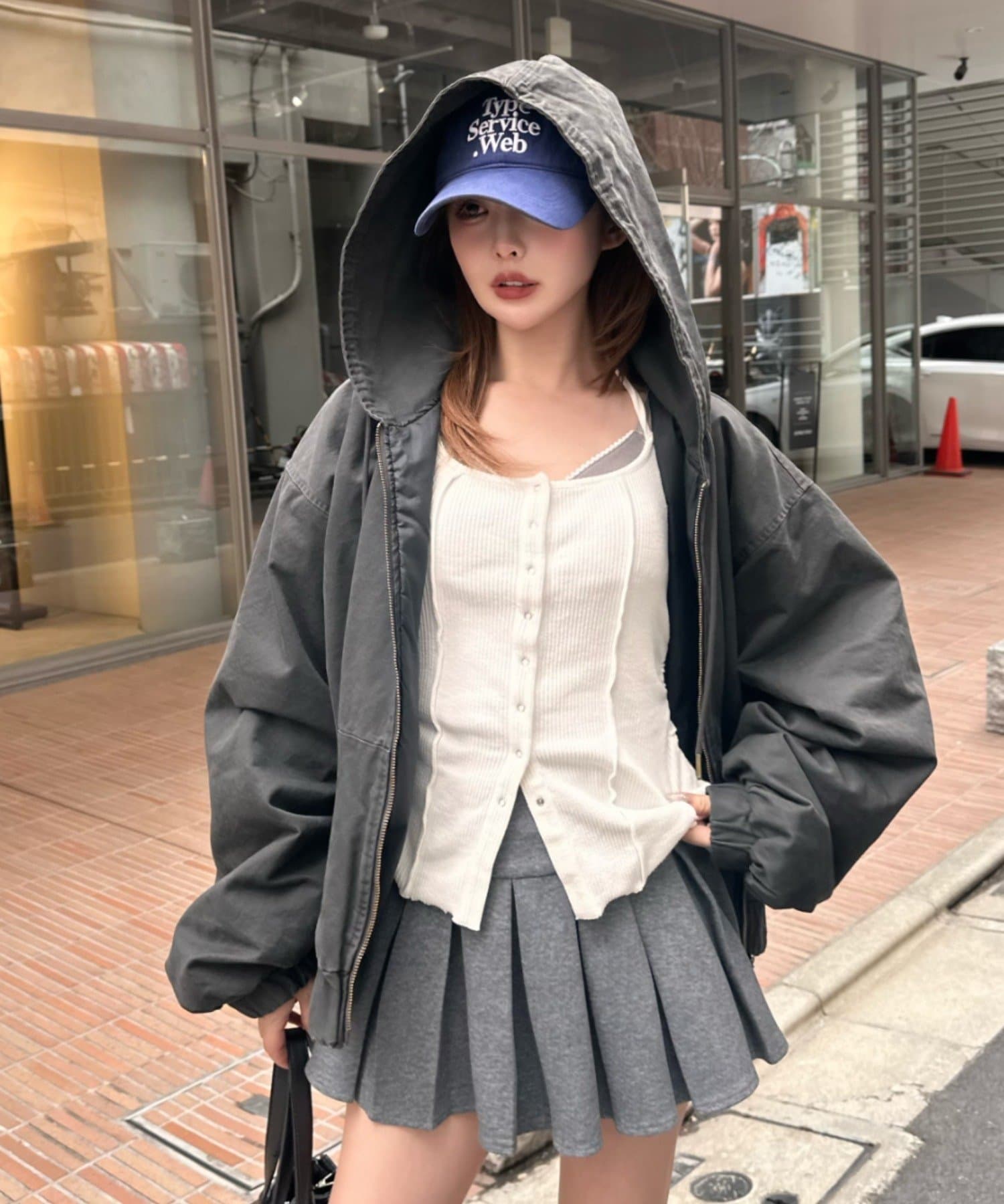 RAY CASSIN(レイカズン) オーバーサイズフードパーカー / ブルゾン