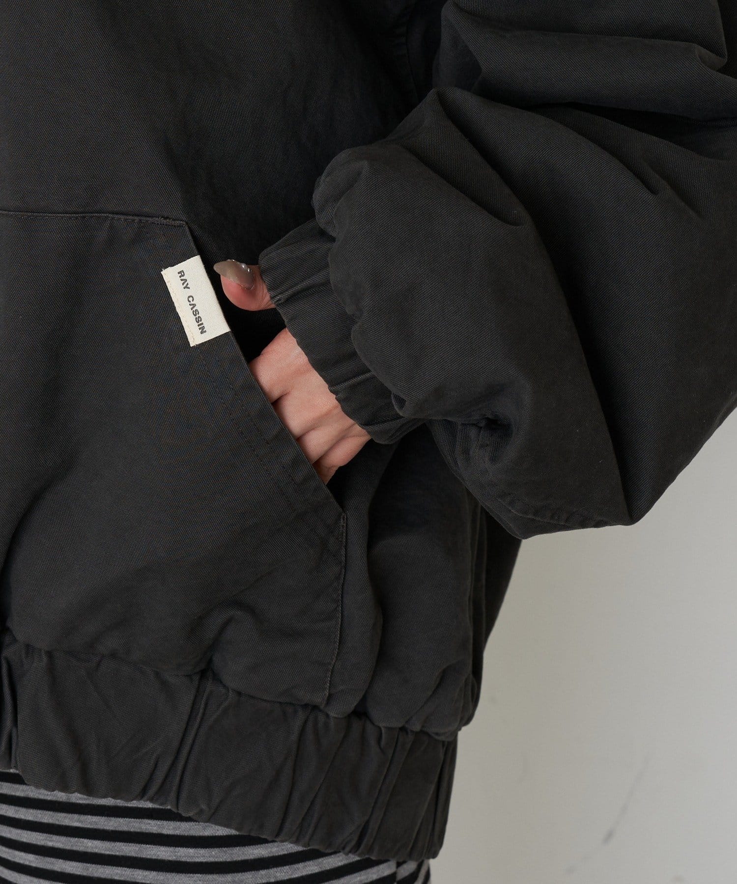 RAY CASSIN(レイカズン) オーバーサイズフードダブルジップパーカー / ブルゾン