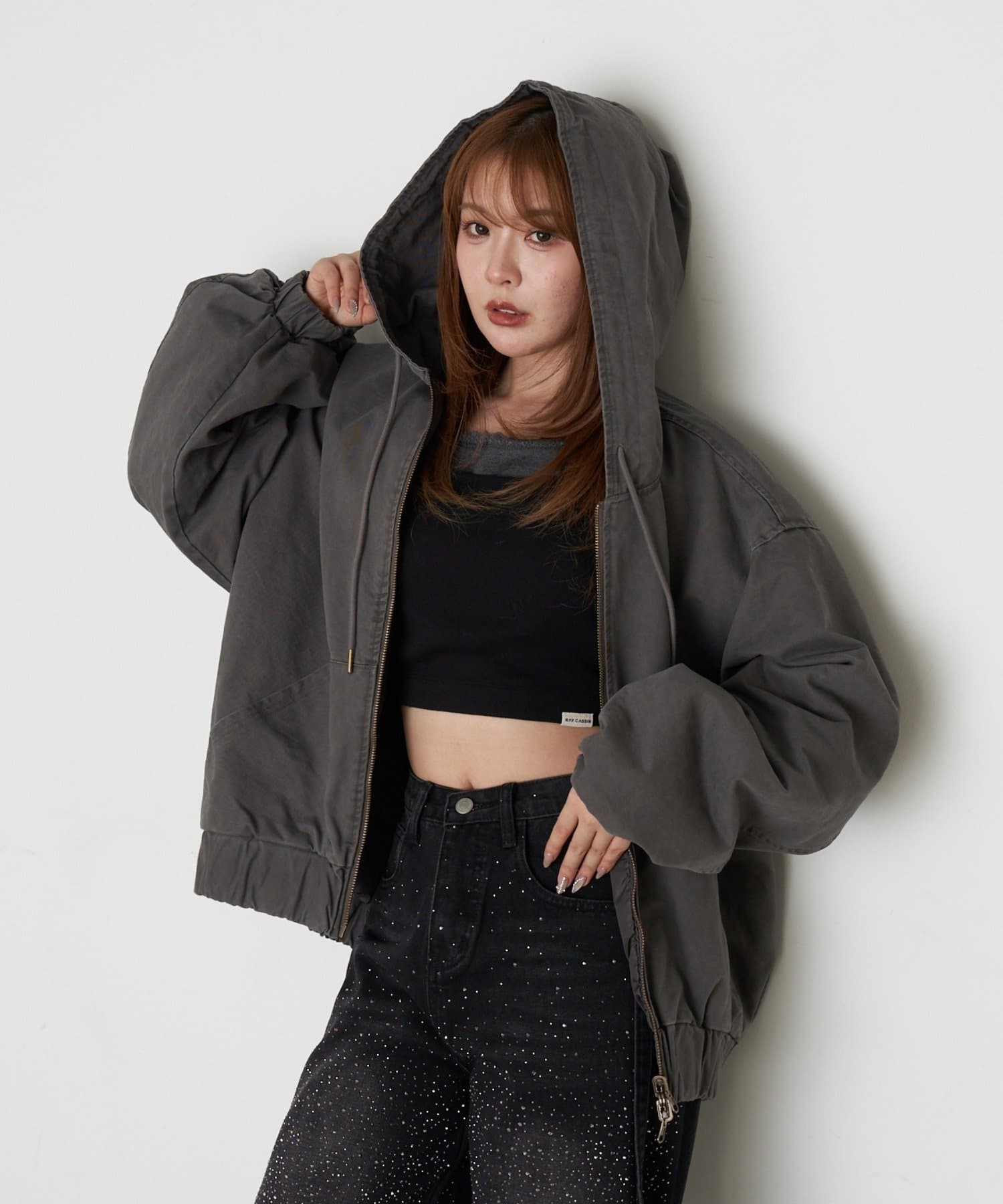 RAY CASSIN(レイカズン) オーバーサイズフードパーカー / ブルゾン