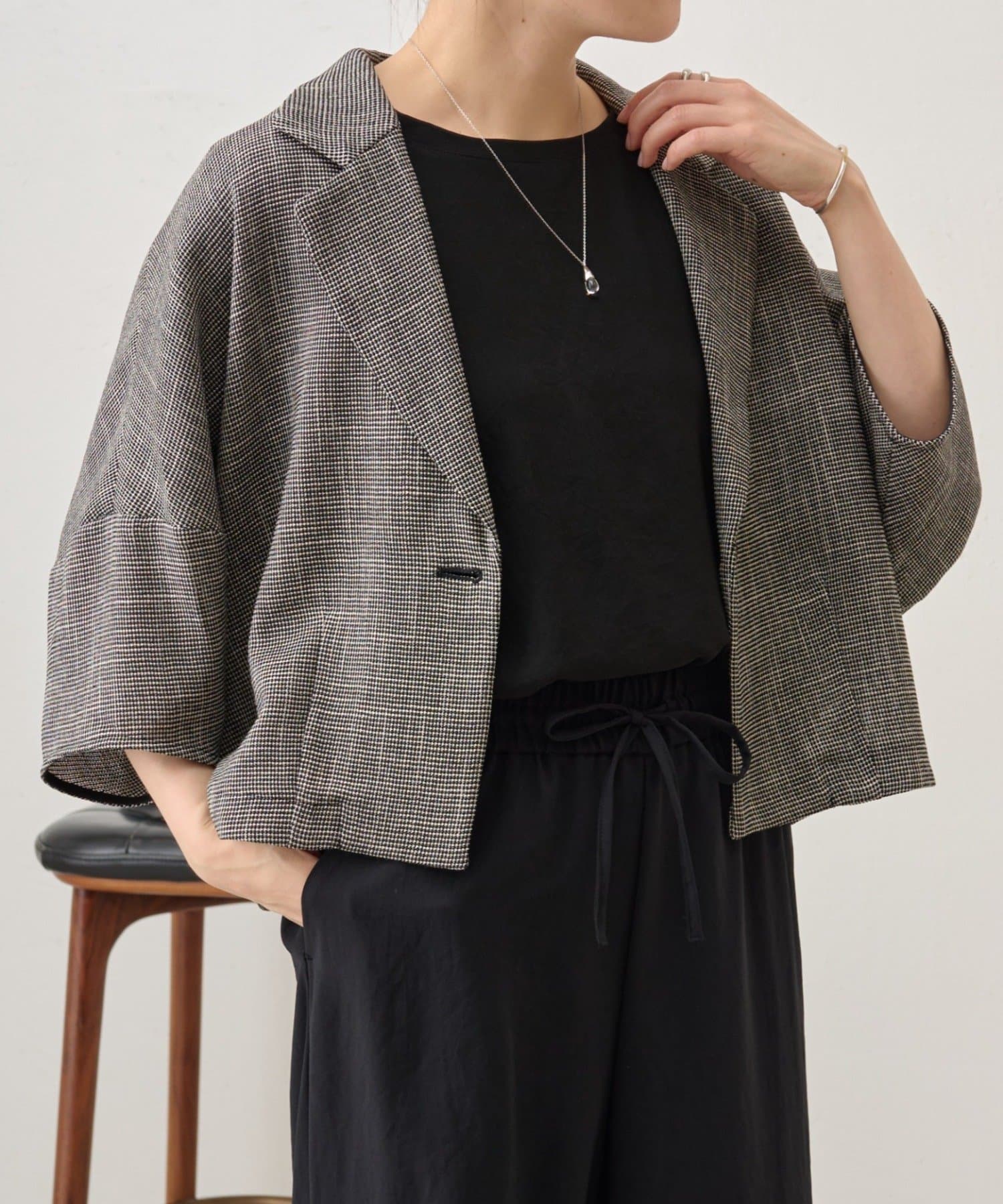 BEARDSLEY(ビアズリー) 《近日予約開始》ハーフスリーブツイードジャケット