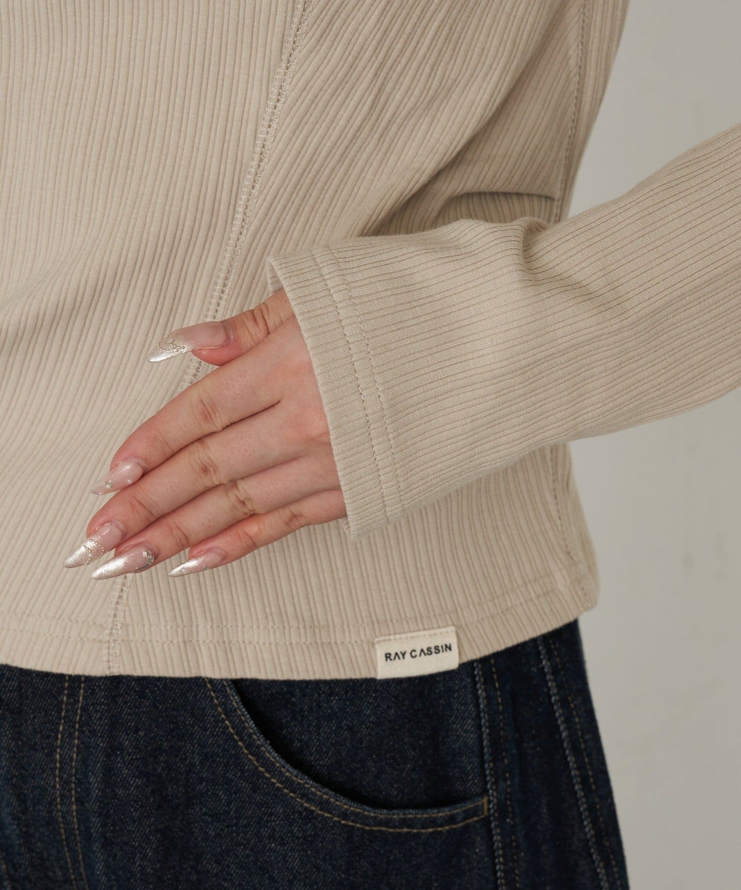 RAY CASSIN(レイカズン) フードヘンリーロンT