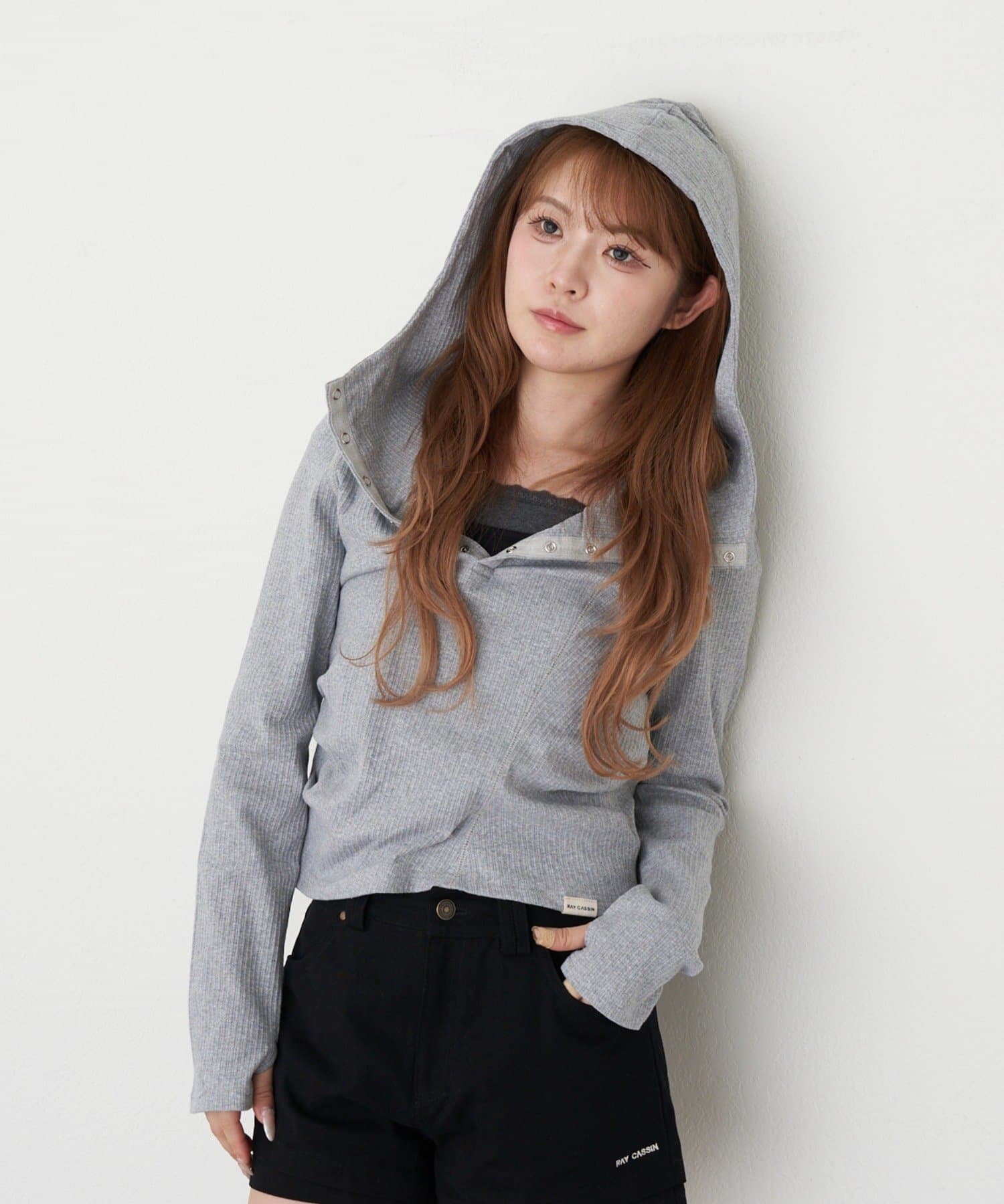 RAY CASSIN(レイカズン) フードヘンリーロンT