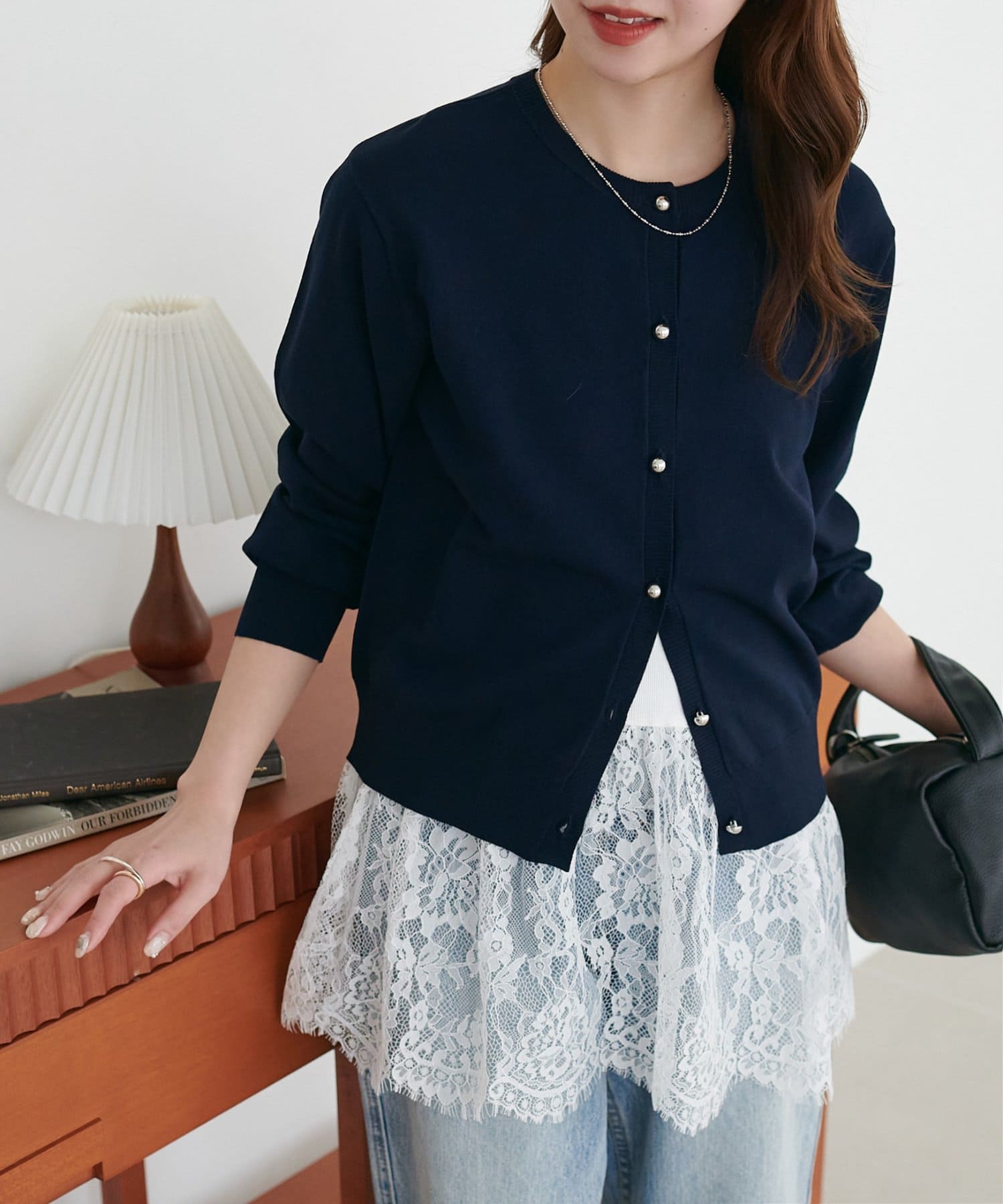 DISCOAT(ディスコート) 【プラスワンアイテム/SS先行予約】裾レース切替キャミ