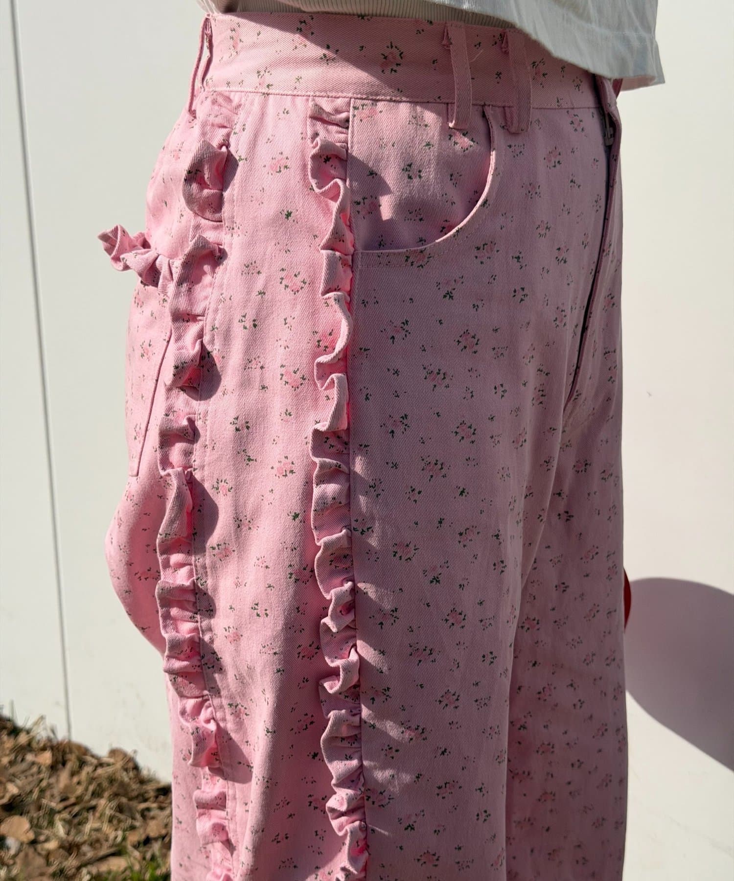 w closet(ダブルクローゼット) 【2月12日予約受付開始！あみこ企画第4弾♪】Am花柄パンツ