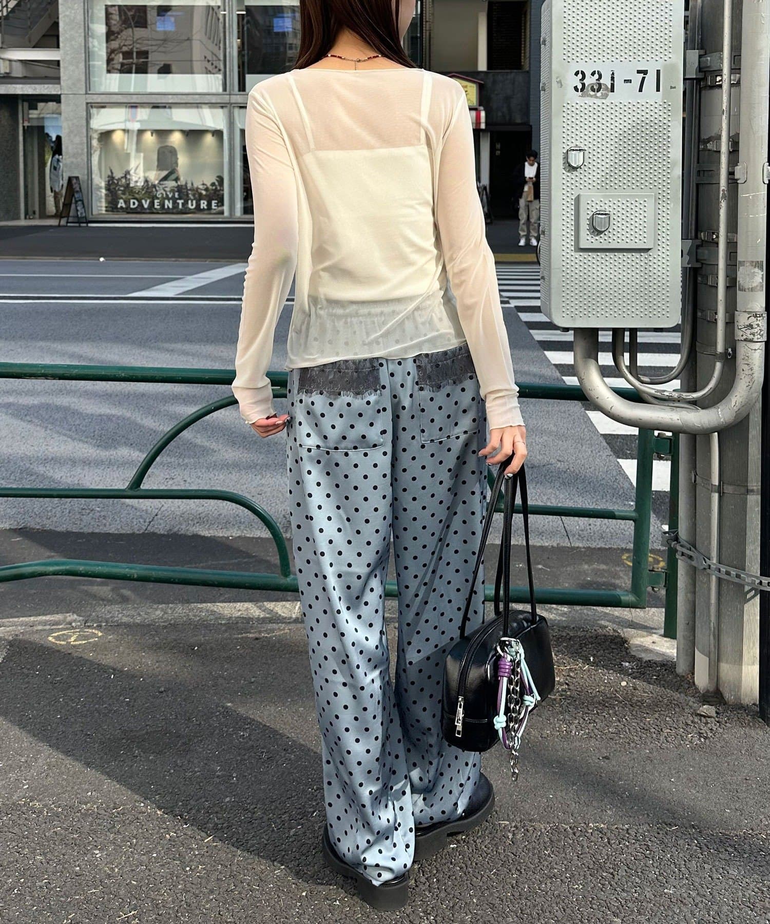 CIAOPANIC(チャオパニック) レイヤードデザインメッシュロゴトップス