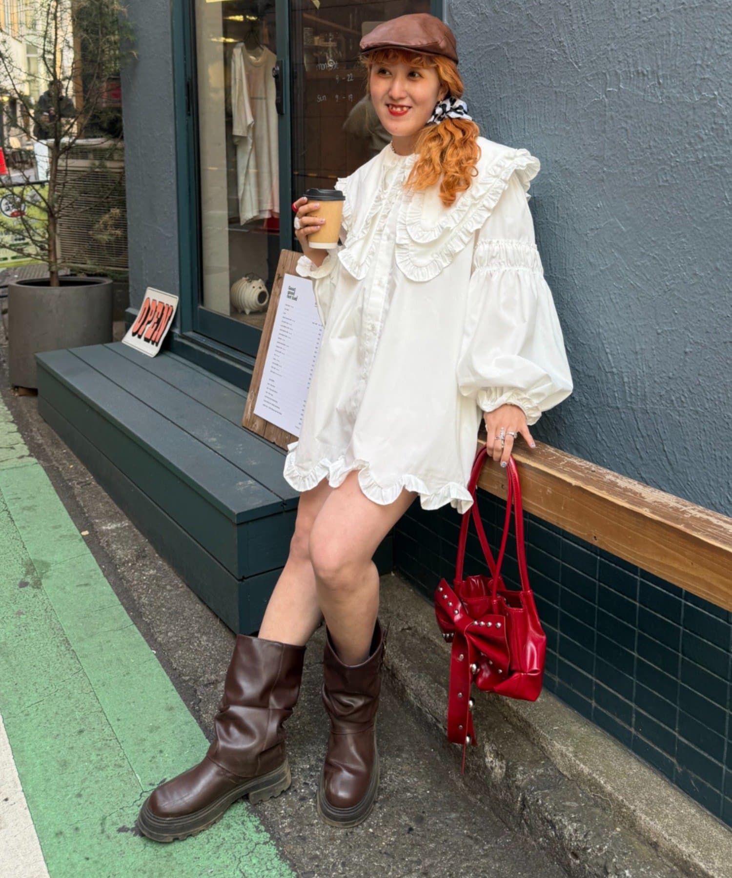 w closet(ダブルクローゼット) 【2月12日予約受付開始！あみこ企画第4弾♪】Amふりふりミニワンピース