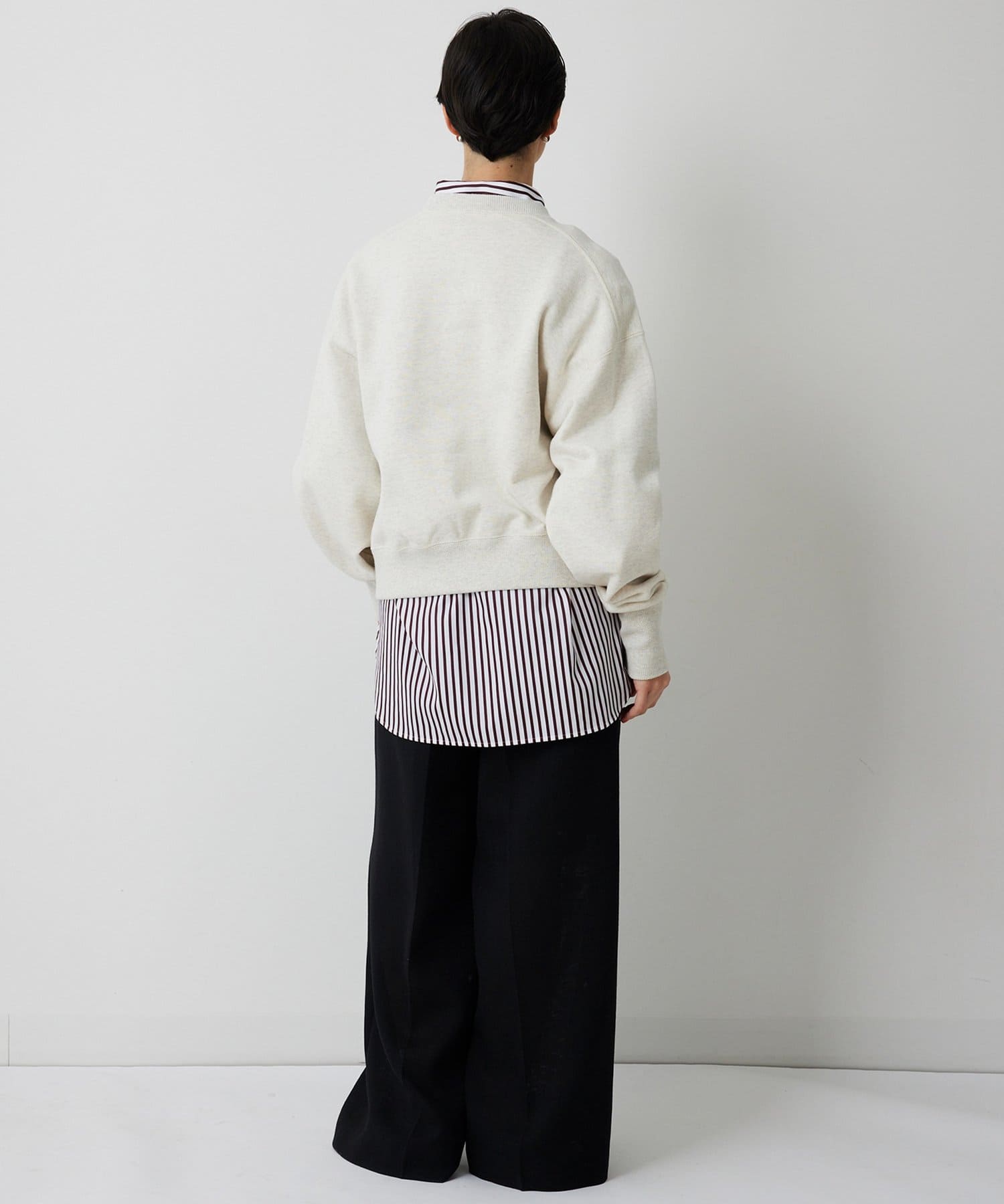 Whim Gazette(ウィム ガゼット) リネンライクワイドパンツ