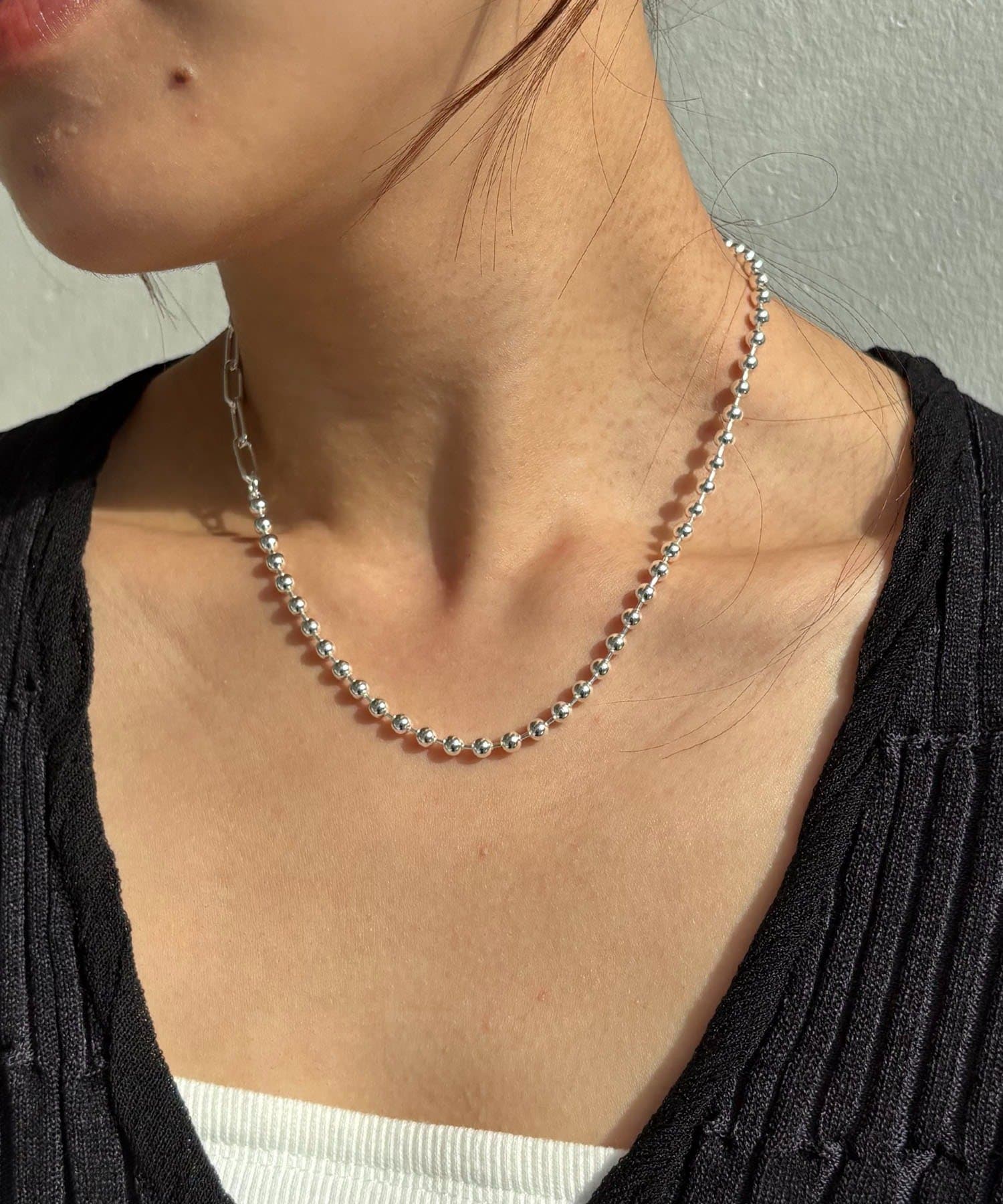 CAPRICIEUX LE'MAGE(カプリシュレマージュ) 〈GOLDY/ゴールディ〉ボールチェーンMIXネックレス