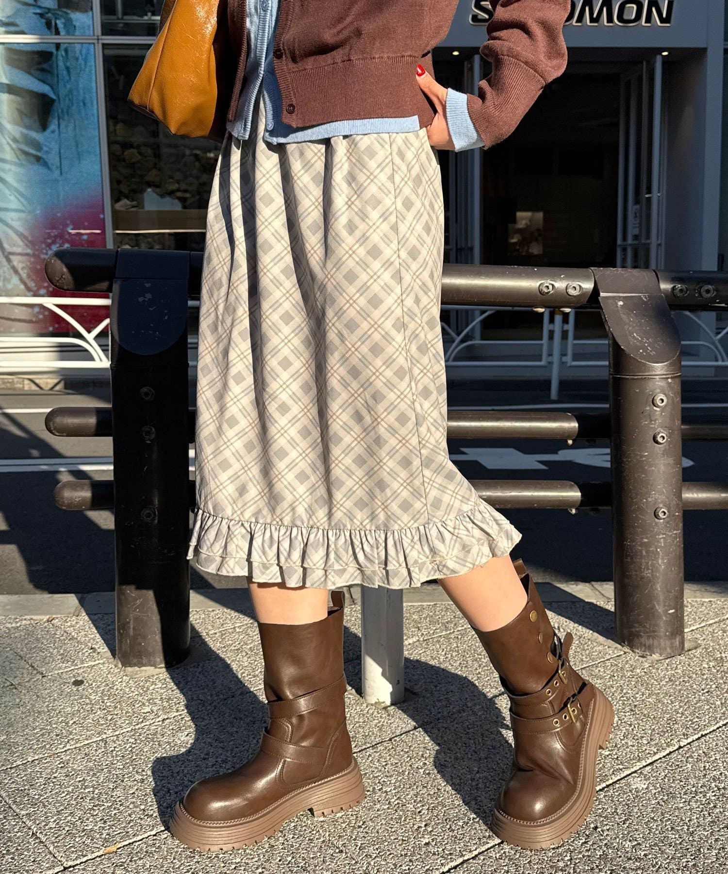 OUTLET(アウトレット) 【Ciaopanic】チェックフレアスカート