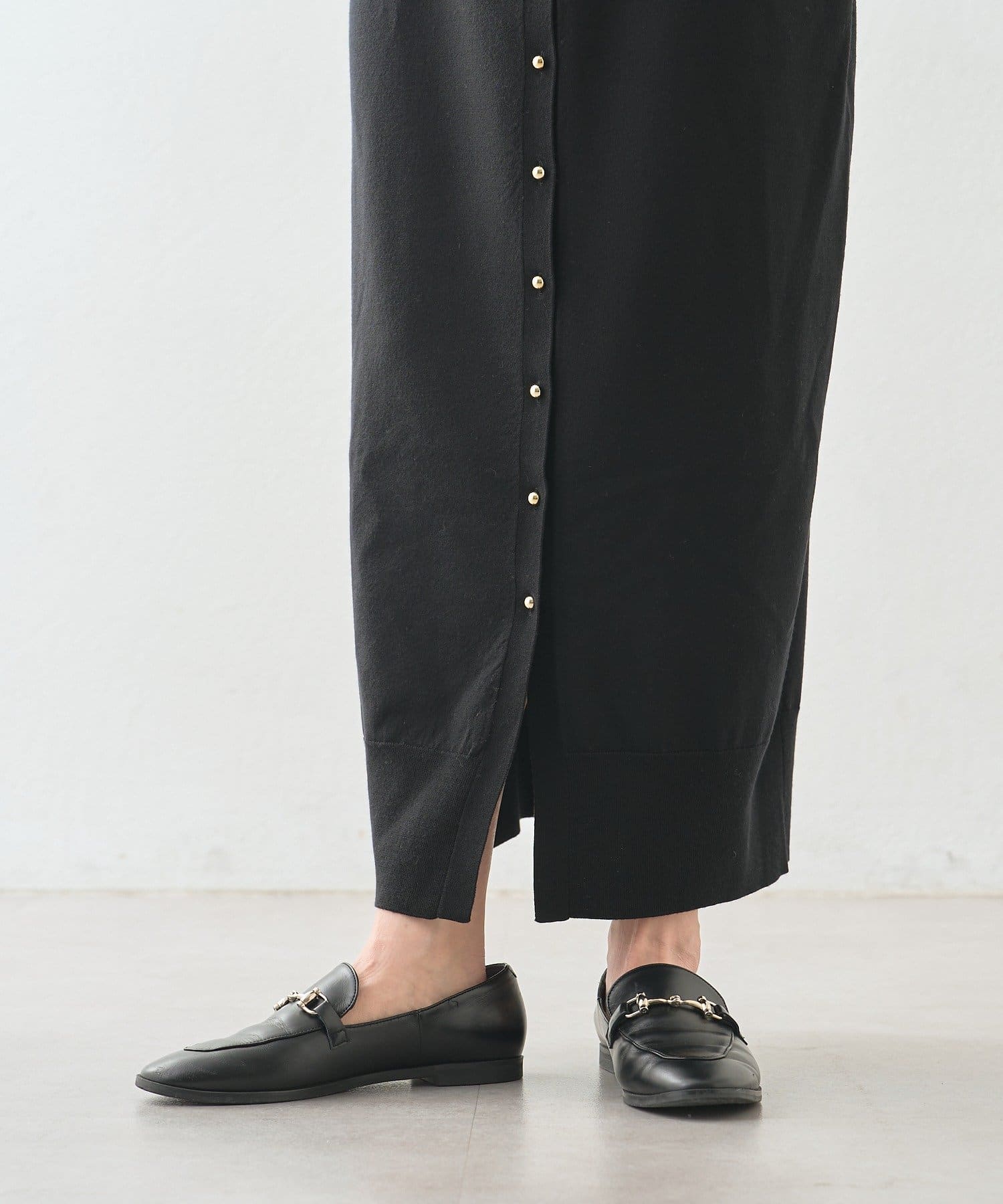 OUTLET(アウトレット) 【RIVE DROITE】レイヤードニットワンピース