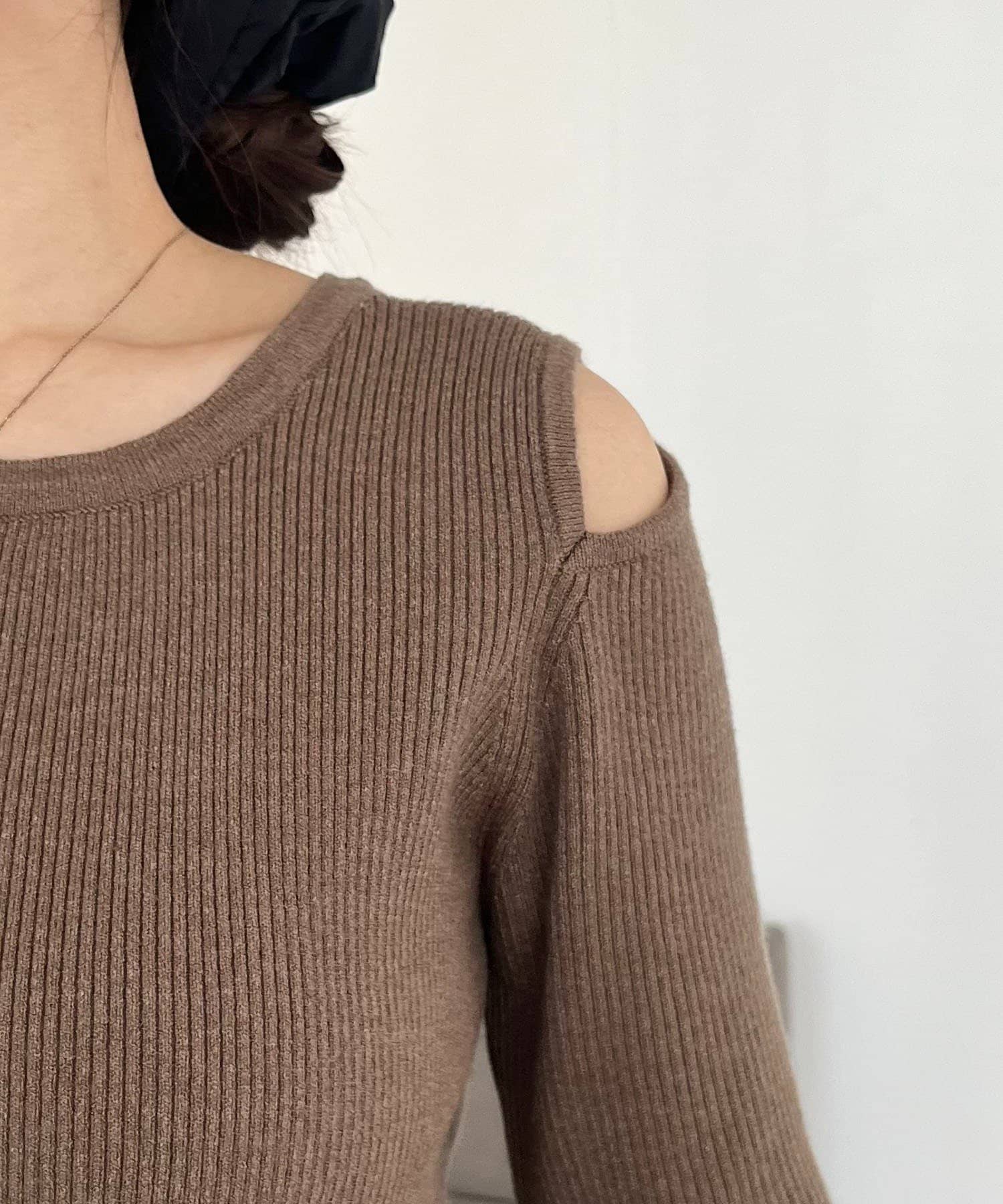 OUTLET(アウトレット) 【CAPRICIEUX LE'MAGE】肩開きセッパボタンカーディガン