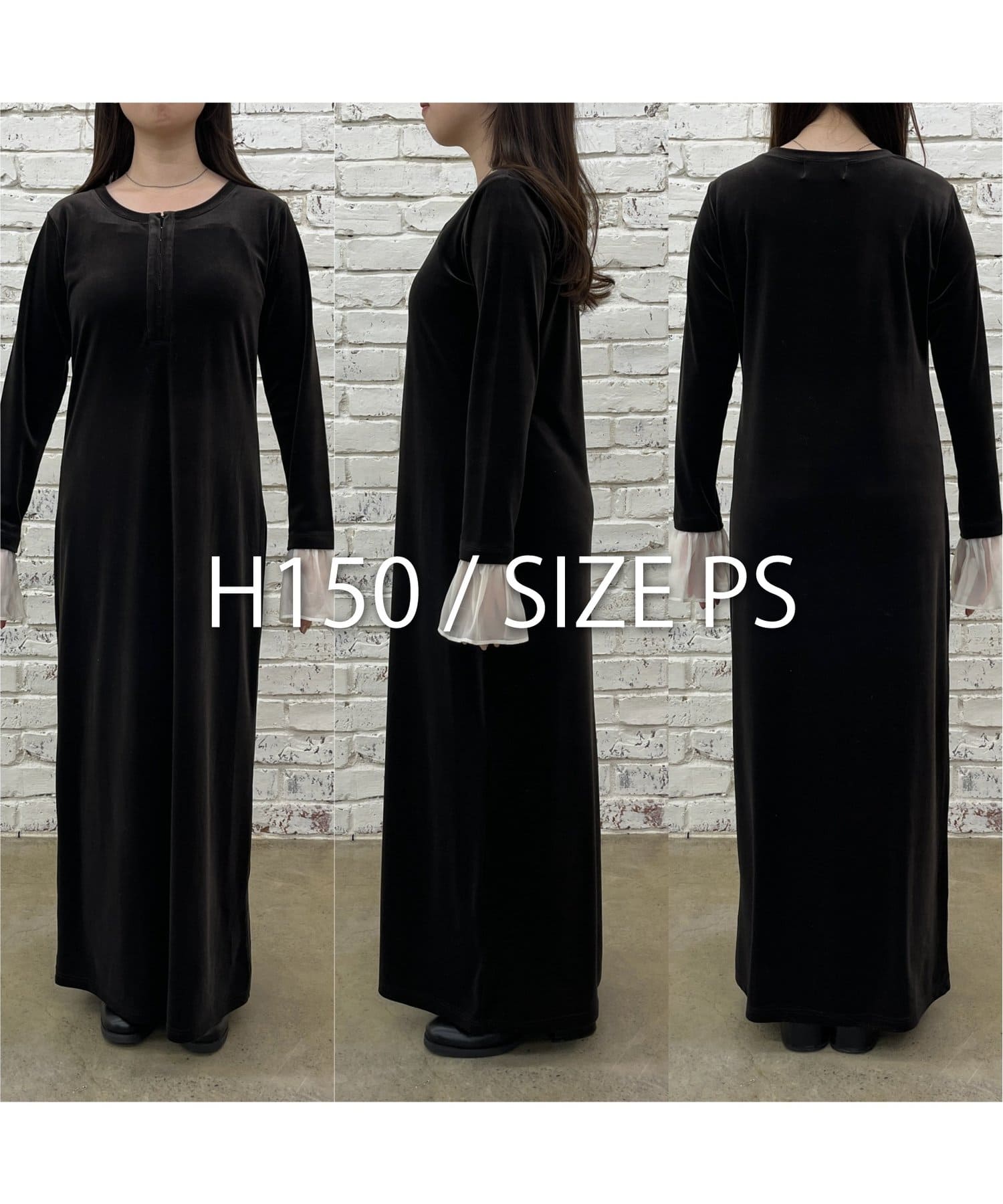 CAPRICIEUX LE'MAGE⭐︎ベロアワンピース CAPRICIEUX LE'MAGE（カプリシューレマージュ） ワンピース 「低身長