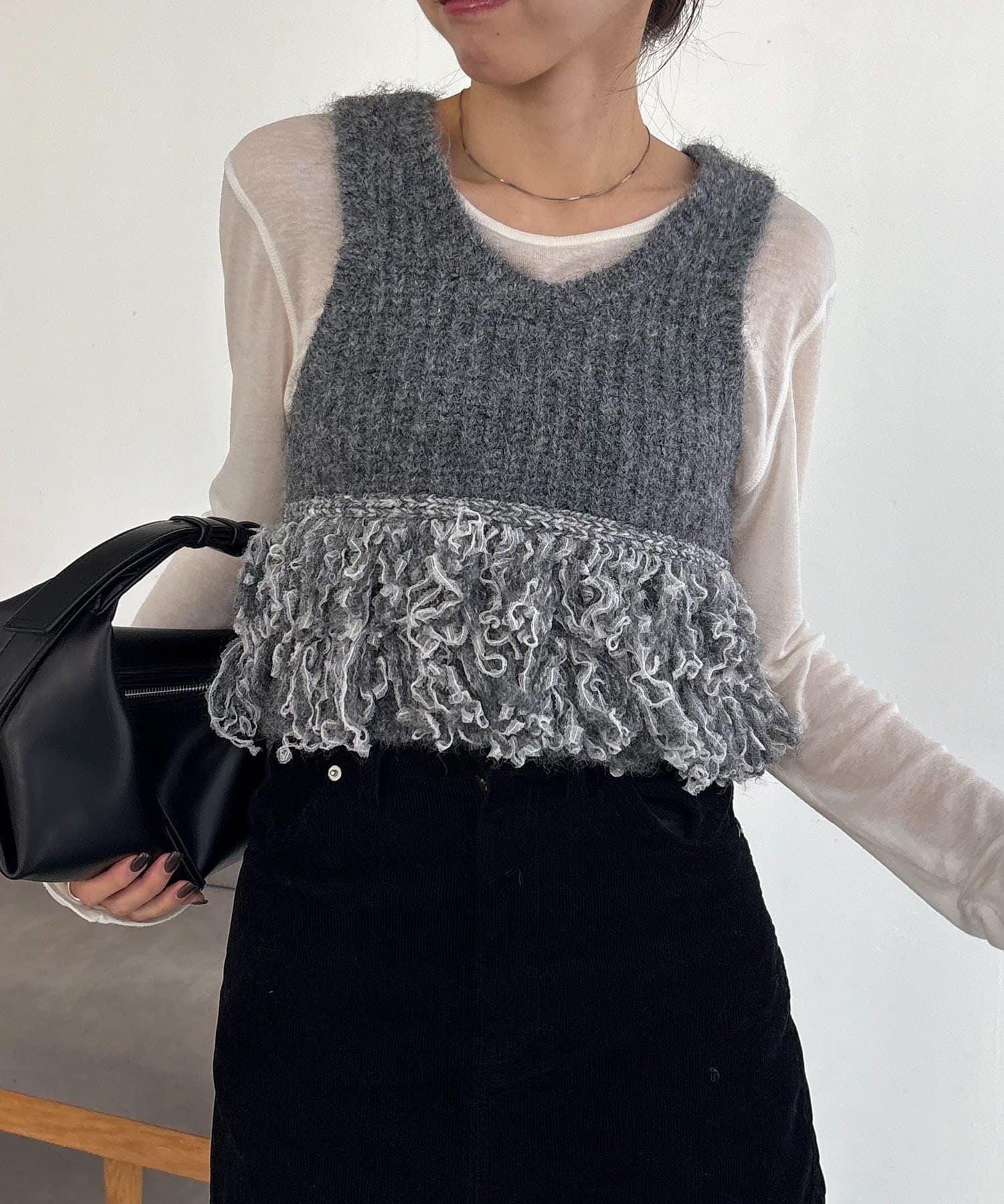 OUTLET(アウトレット) 【CAPRICIEUX LE'MAGE】チュールヤーンベスト