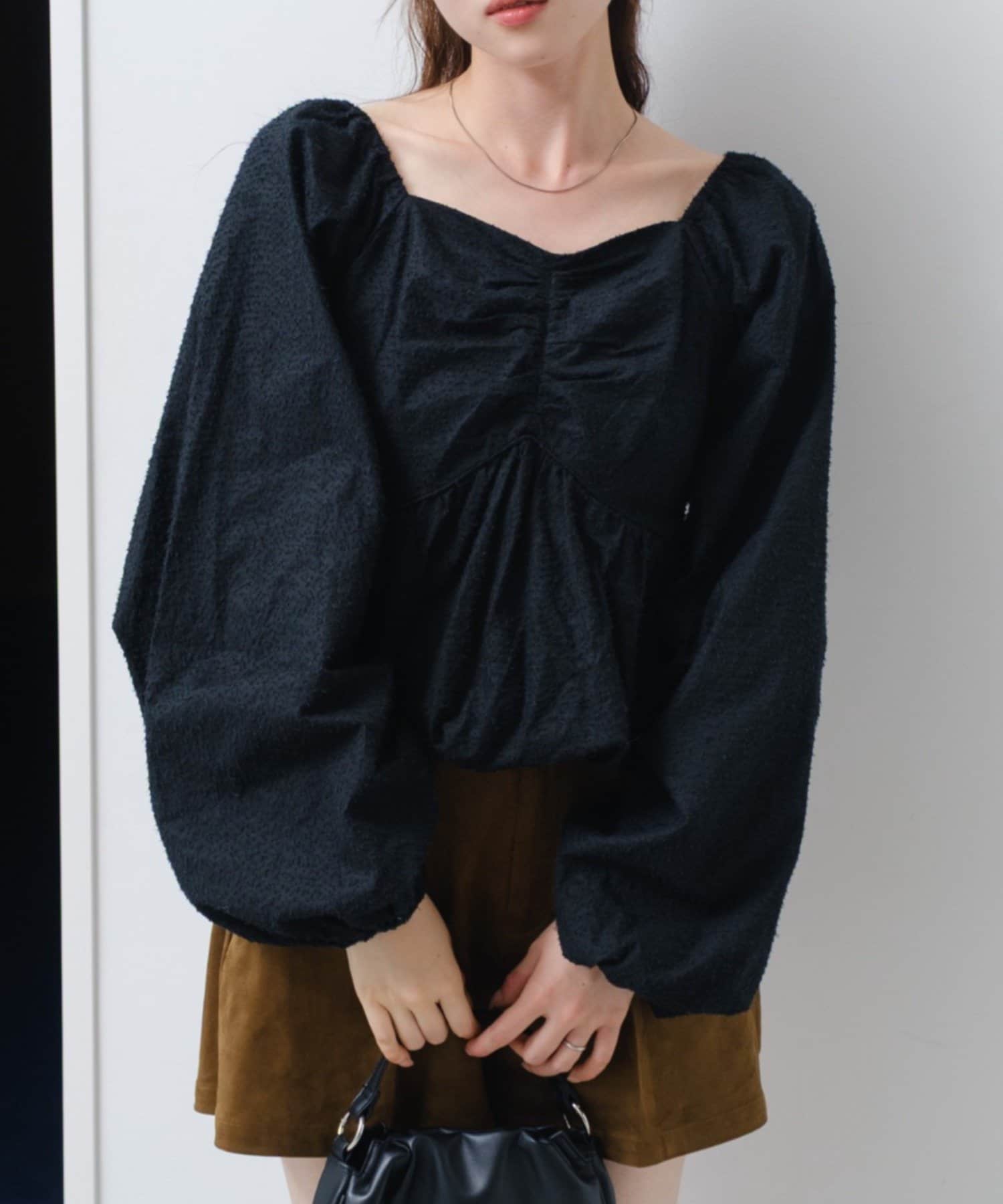 OUTLET(アウトレット) 【Kastane】ダメージループバルーンブラウス