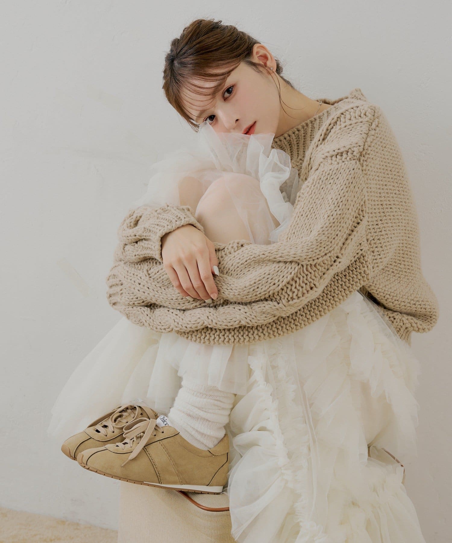 OUTLET(アウトレット) 【Chico】インソールスエードスニーカー