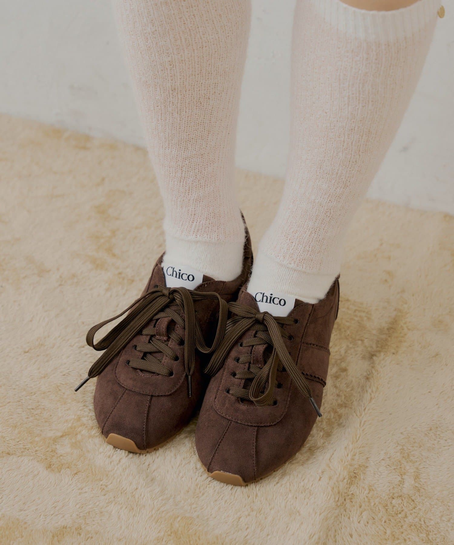 OUTLET(アウトレット) 【Chico】インソールスエードスニーカー