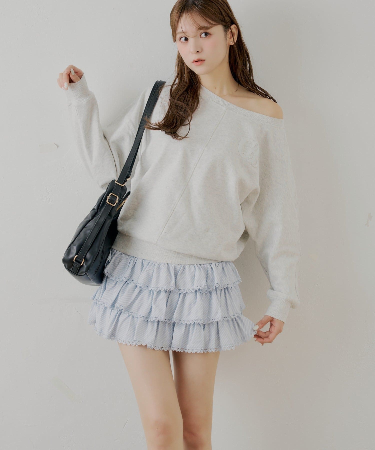 OUTLET(アウトレット) 【Chico】ティアードフリルミニスカート