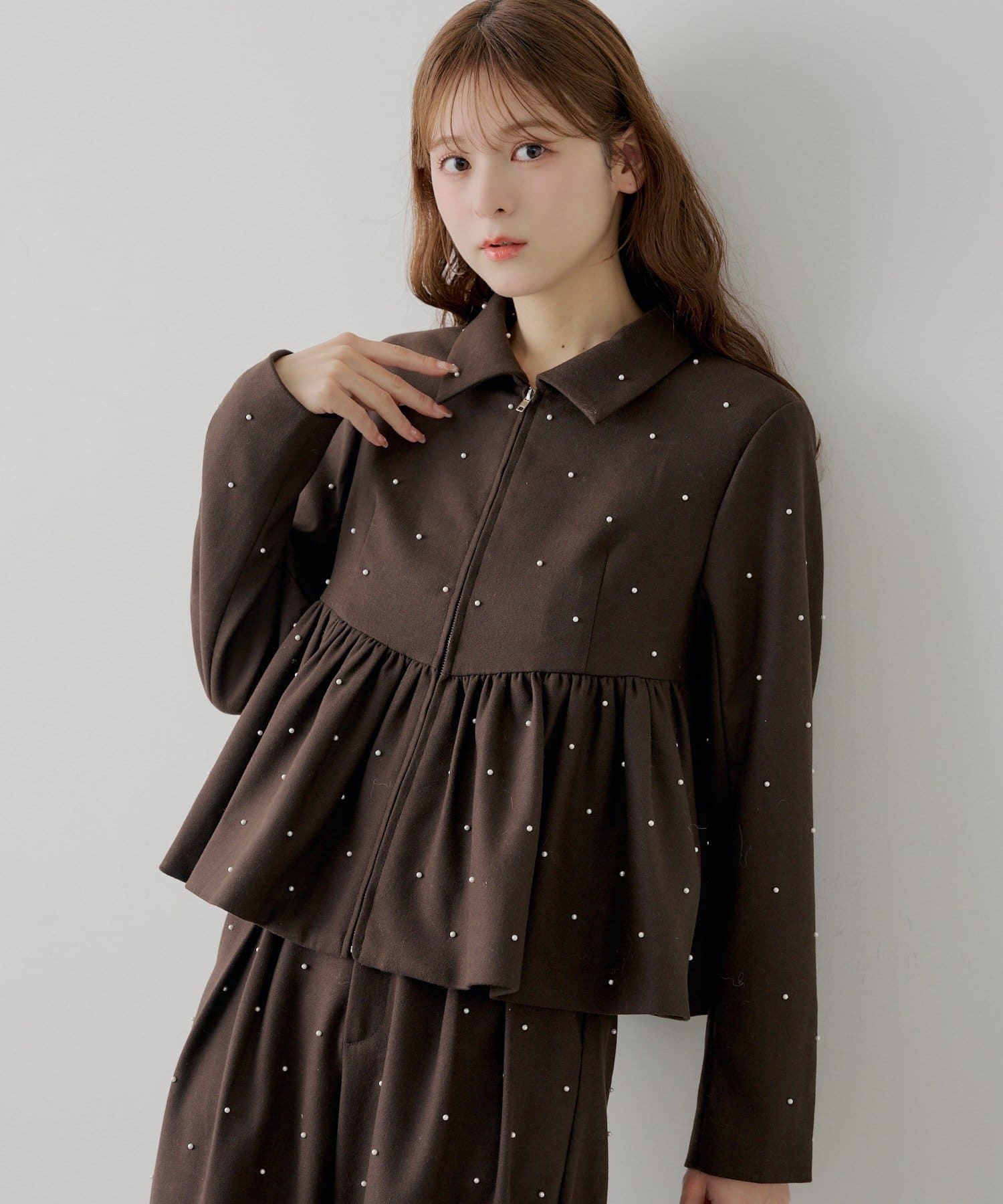 ジャケット・アウター Chesty Pearl Peplum Jacket ジャケット・アウター Chesty Pearl Peplum Jacket Chesty Pearl