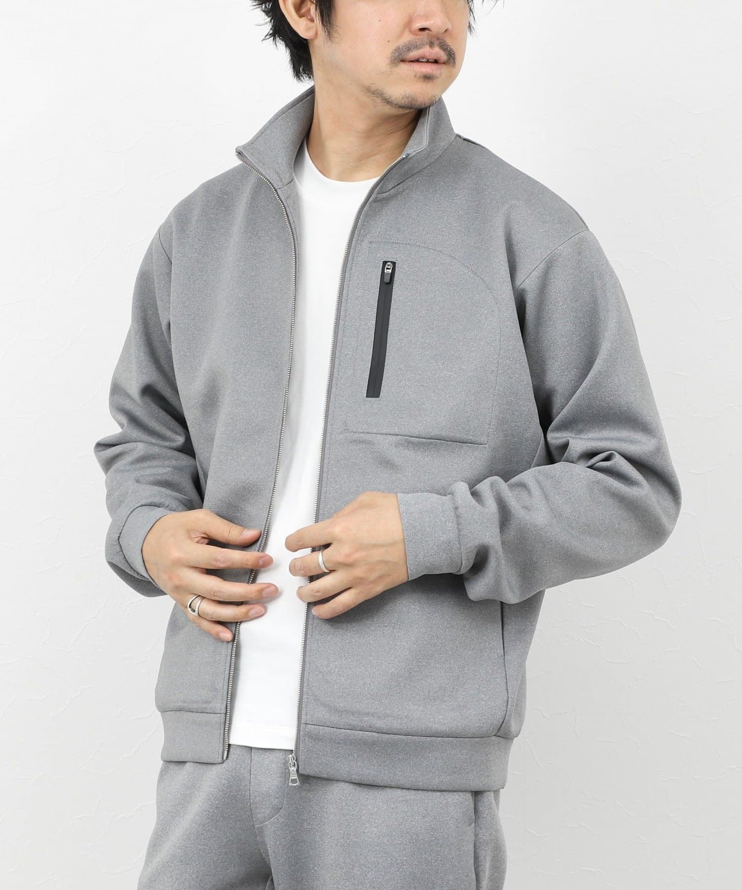 NOLLEY'S(ノーリーズ) 《セットアップ対応》ダブルニットZIPスタンドカラー