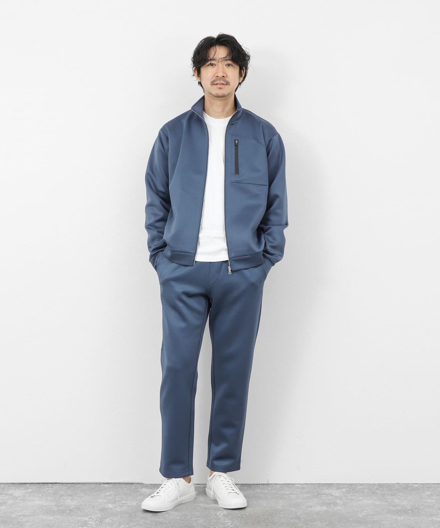 NOLLEY'S(ノーリーズ) 《セットアップ対応》ダブルニットイージーパンツ