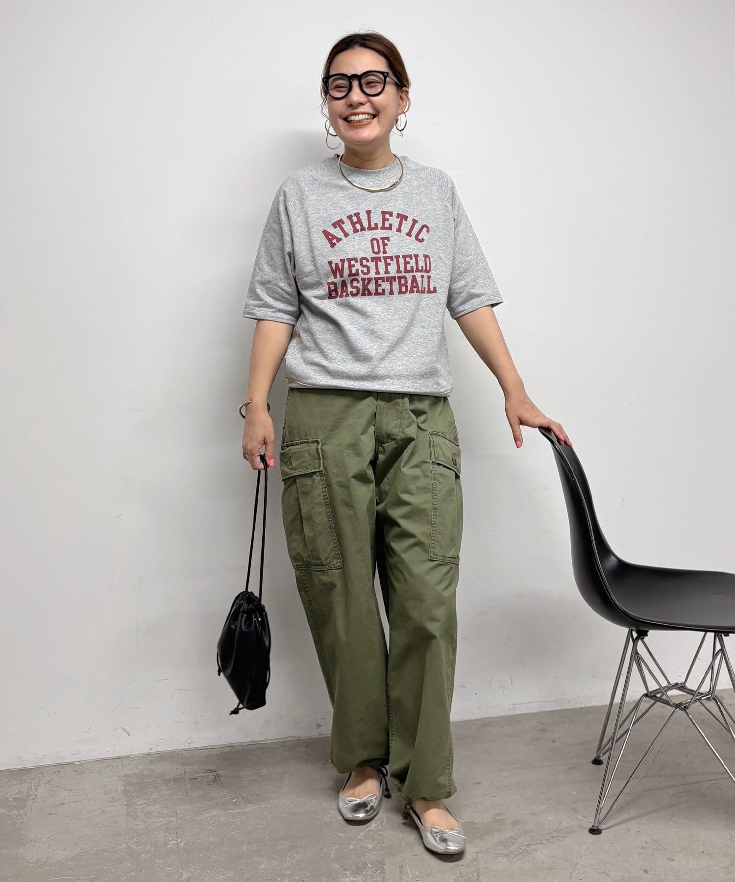 PUAL CE CIN(ピュアルセシン) 【＠remi_usus企画】カレッジロゴミニ裏毛スウェットT