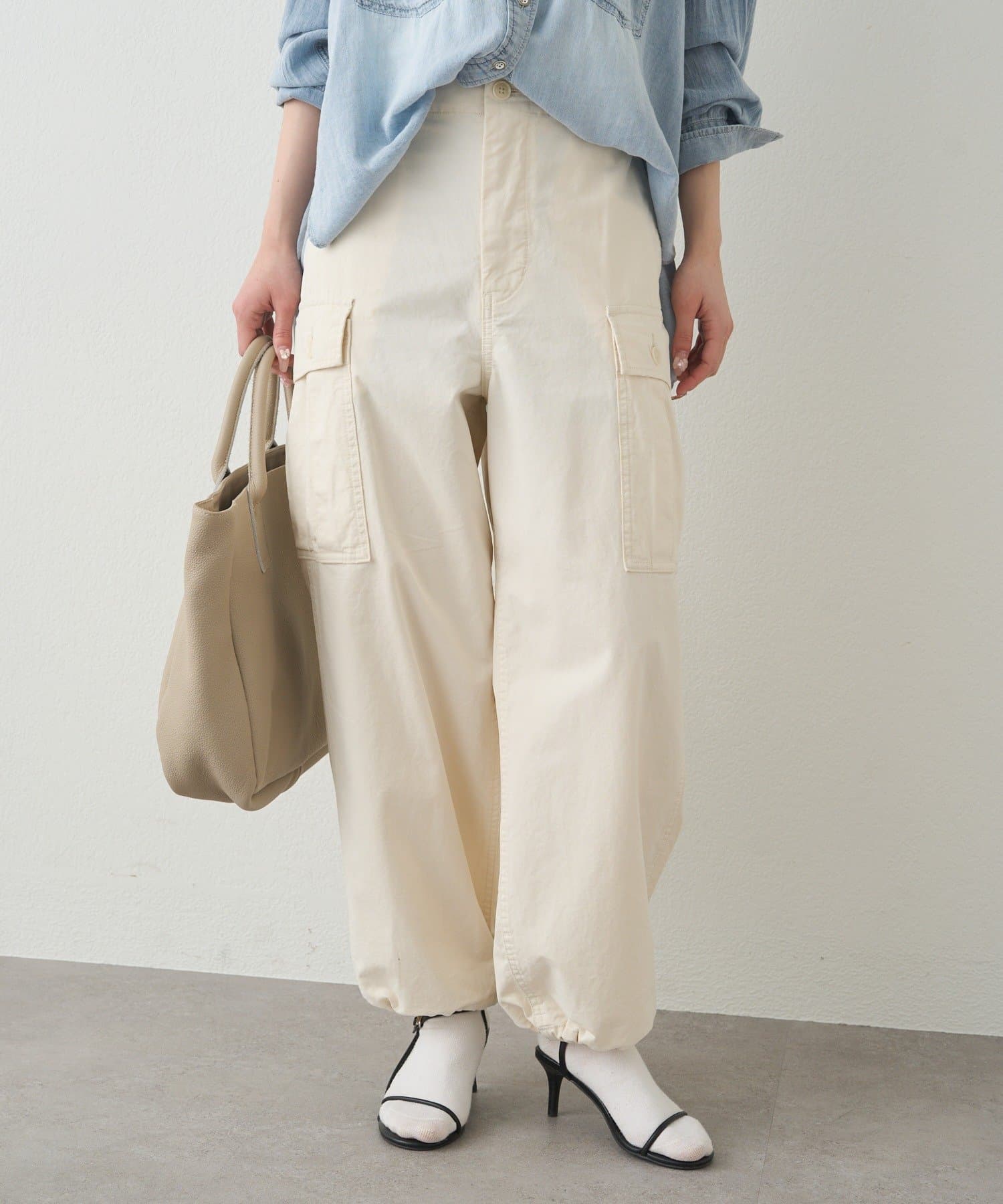 PUAL CE CIN(ピュアルセシン) バルーンシルエットカーゴパンツ