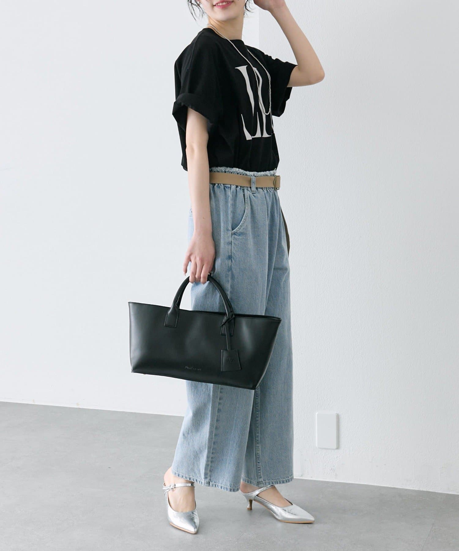 PUAL CE CIN(ピュアルセシン) 【新色登場/WEB限定】リバースロゴTシャツ