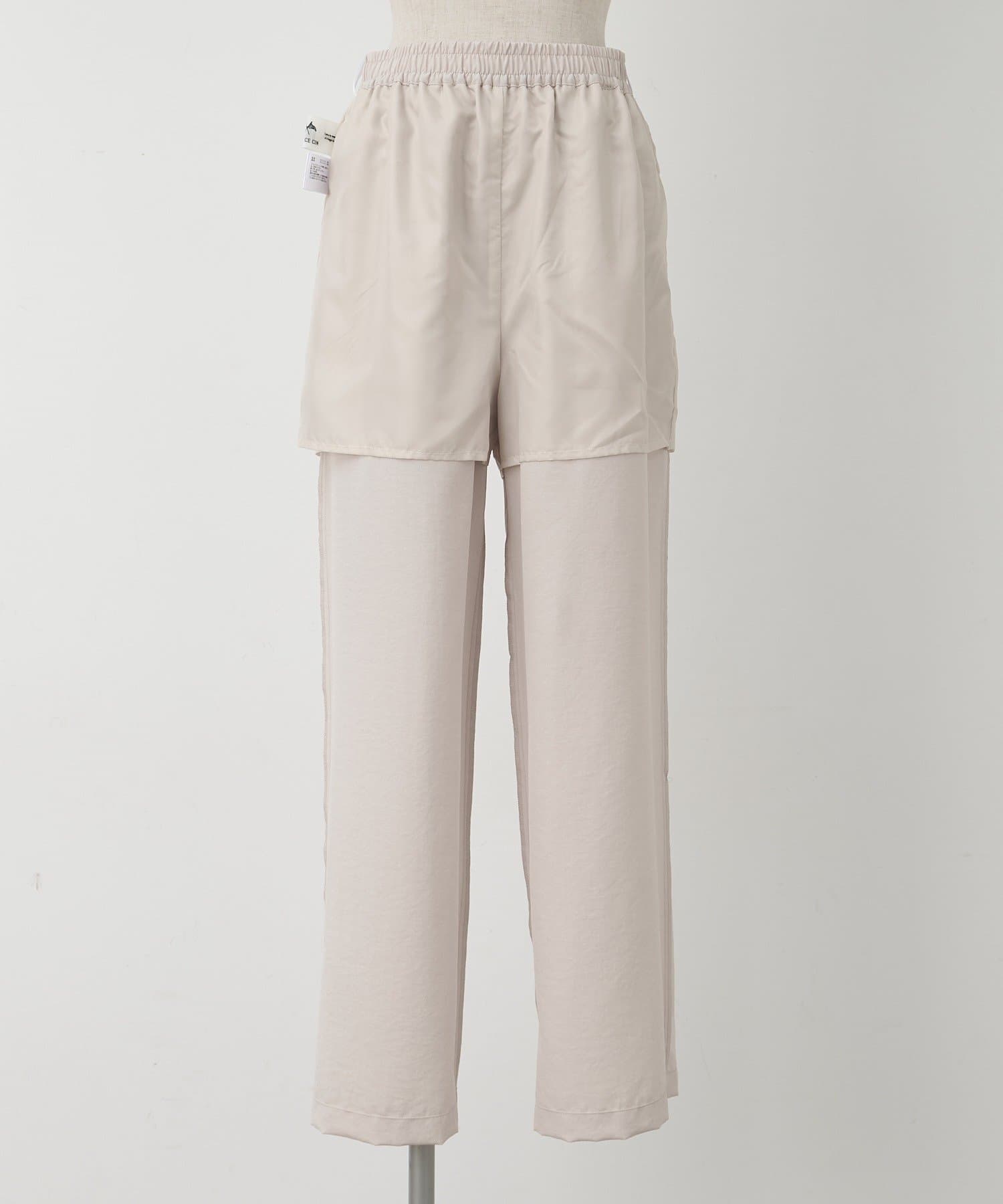 PUAL CE CIN(ピュアルセシン) ウエストゴムベイカーイージーパンツ