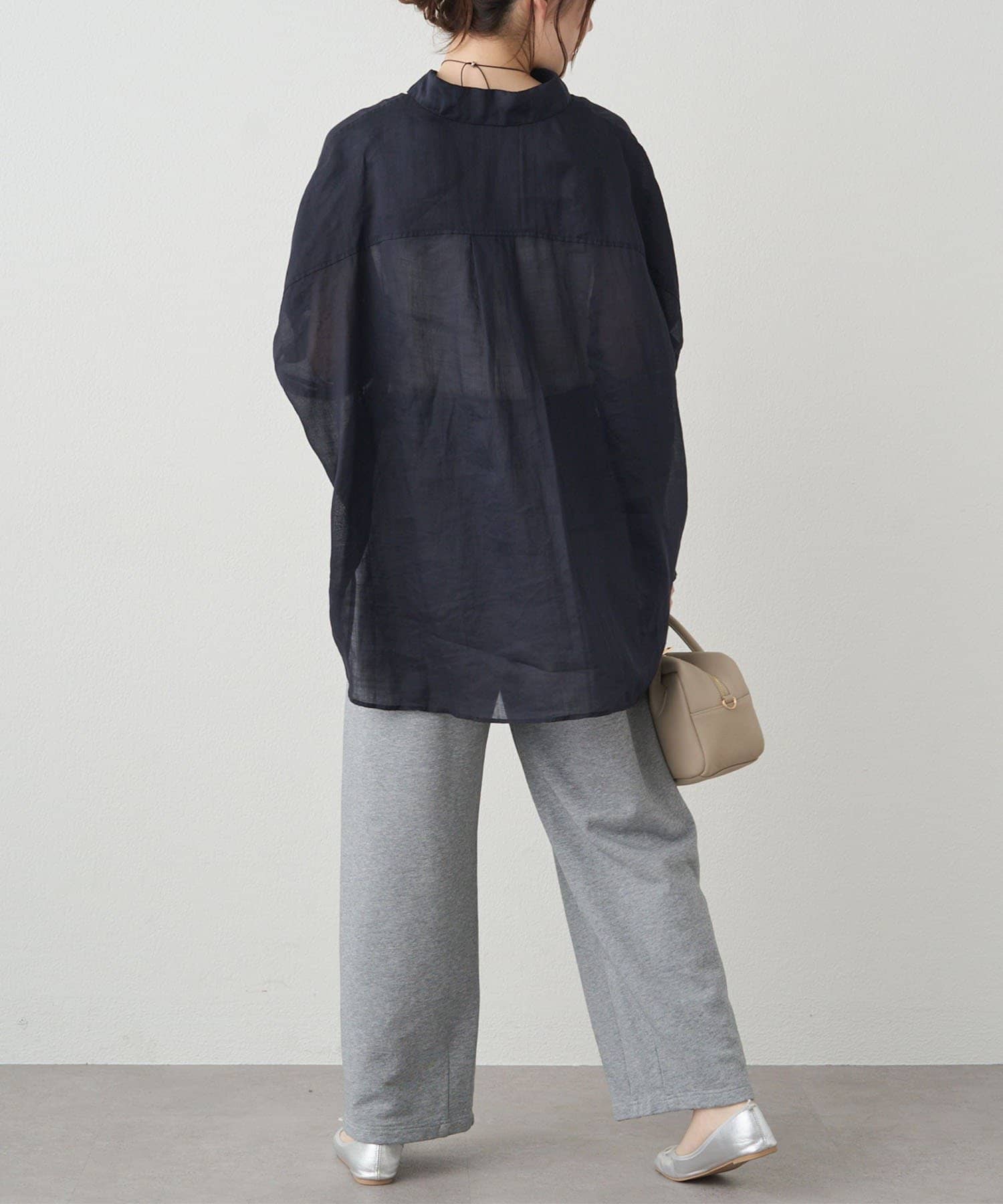 PUAL CE CIN(ピュアルセシン) 【新色登場/リバイバル】ラミーオーバーシャツブラウス