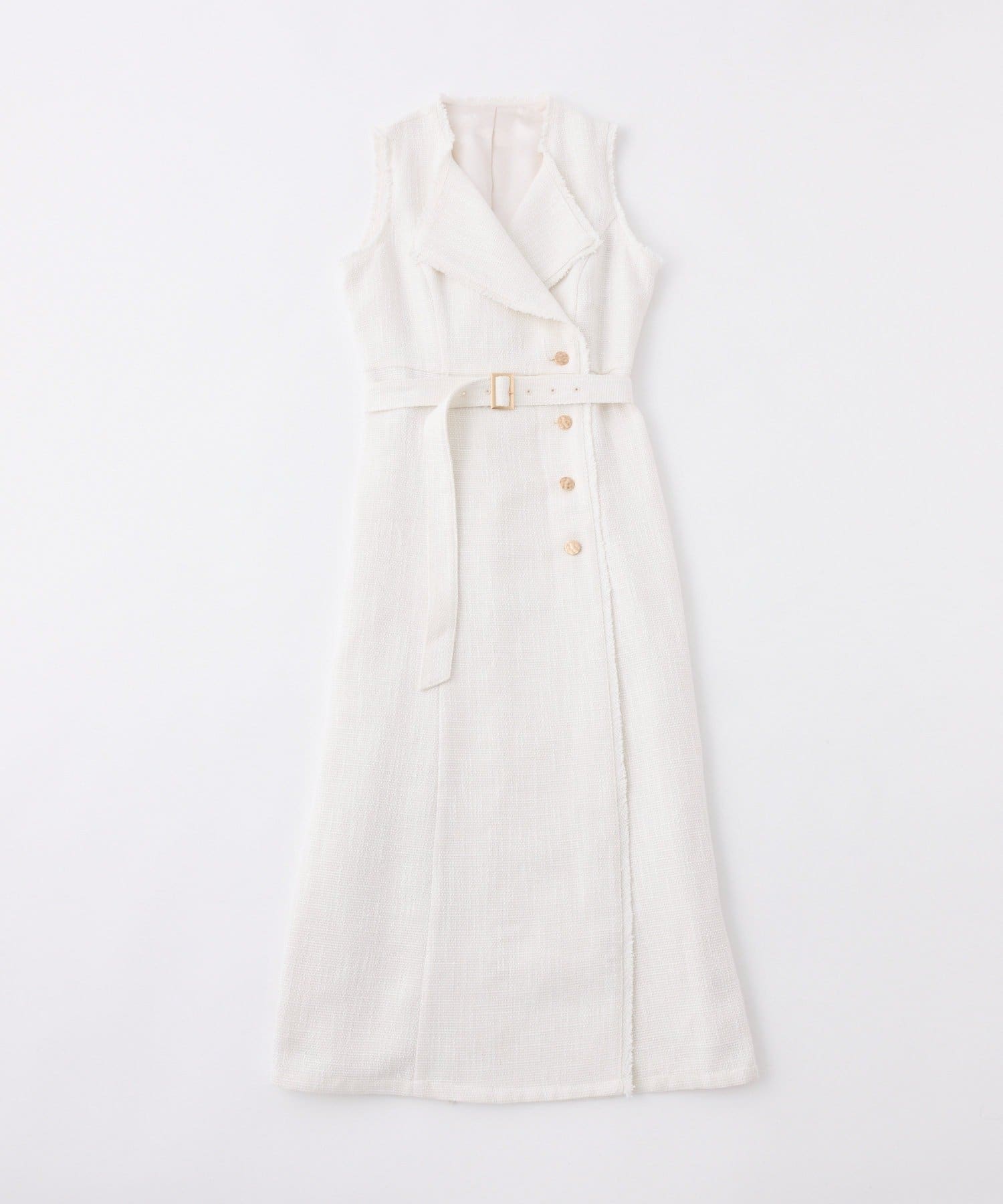 NICE CLAUP / OLIVE des OLIVE OUTLET(ナイスクラップ  / オリーブ デ オリーブ アウトレット) 【one after another】ノースリロングジレワンピ