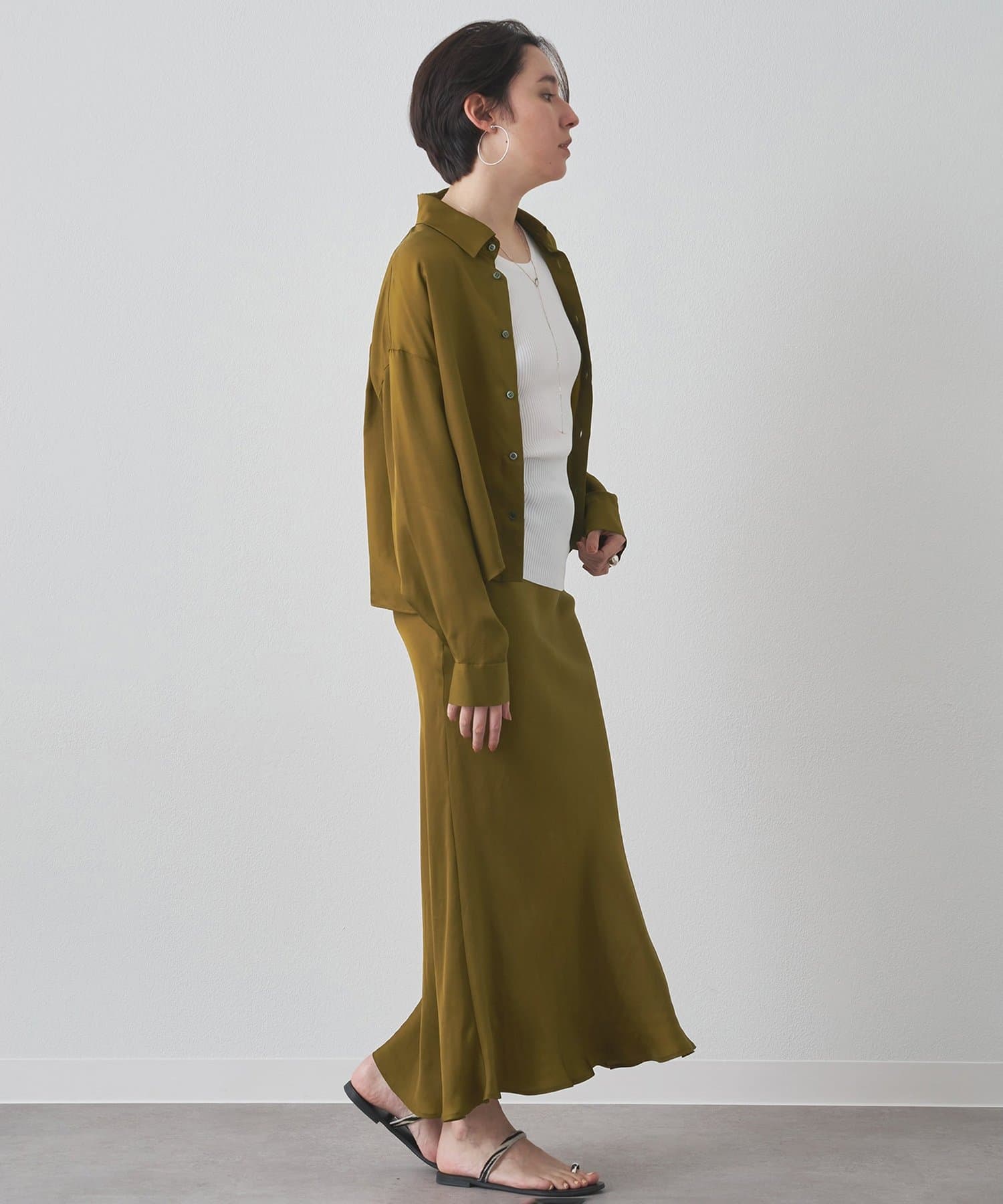 Whim Gazette(ウィム ガゼット) 【Drawing Numbers】キュプラロングスリーブシャツ