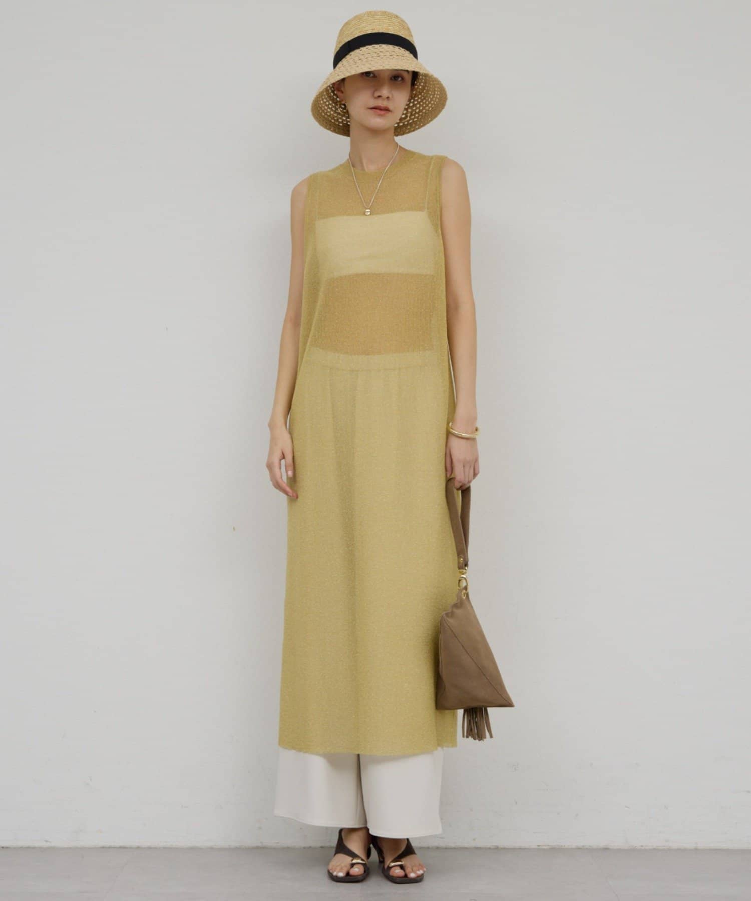 GALLARDAGALANTE(ガリャルダガランテ) ラメニットドレス