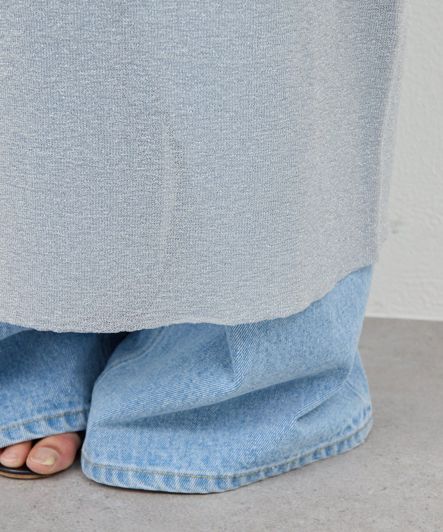 GALLARDAGALANTE(ガリャルダガランテ) ラメニットドレス