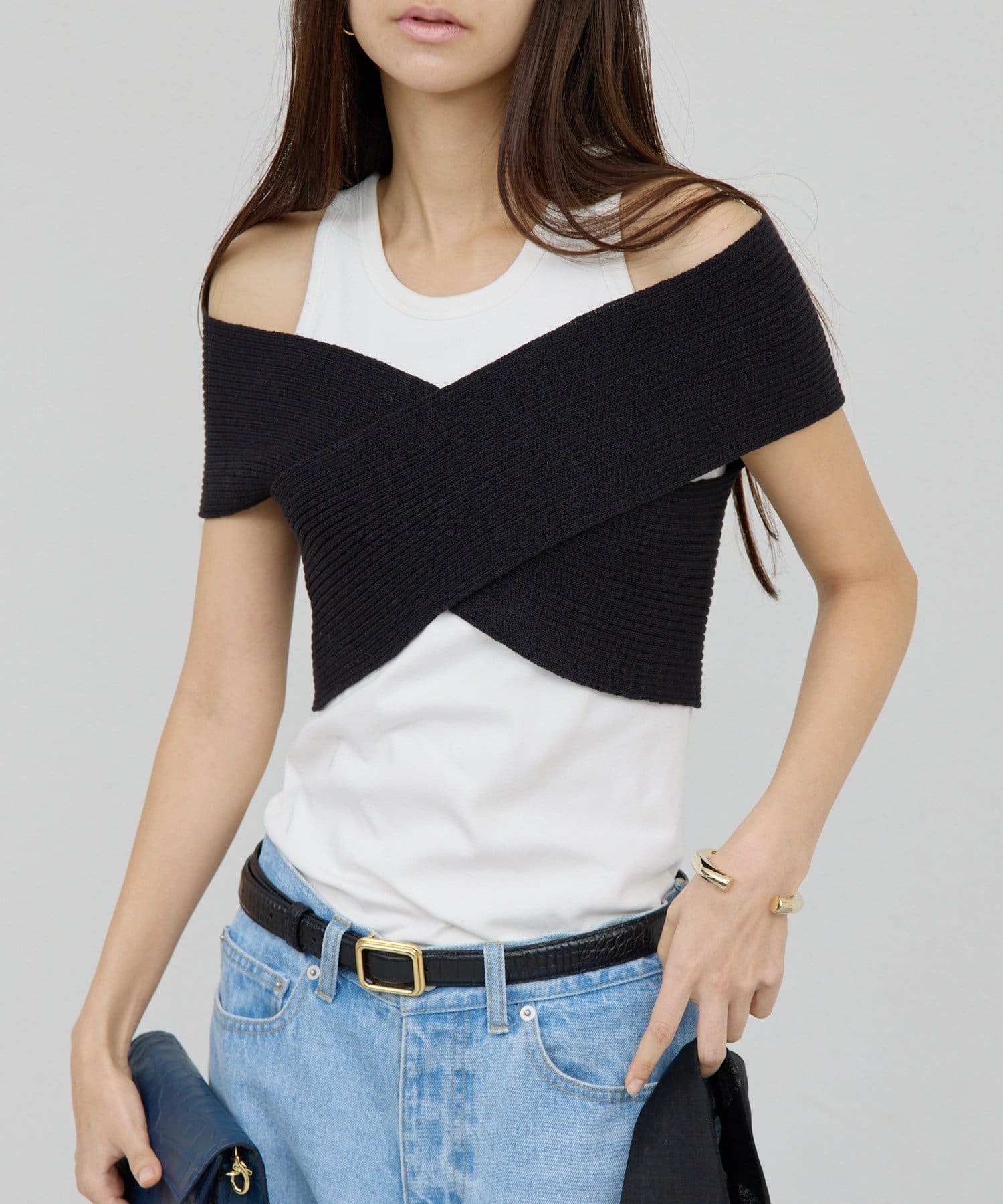 GALLARDAGALANTE(ガリャルダガランテ) クロスリブビスチェ