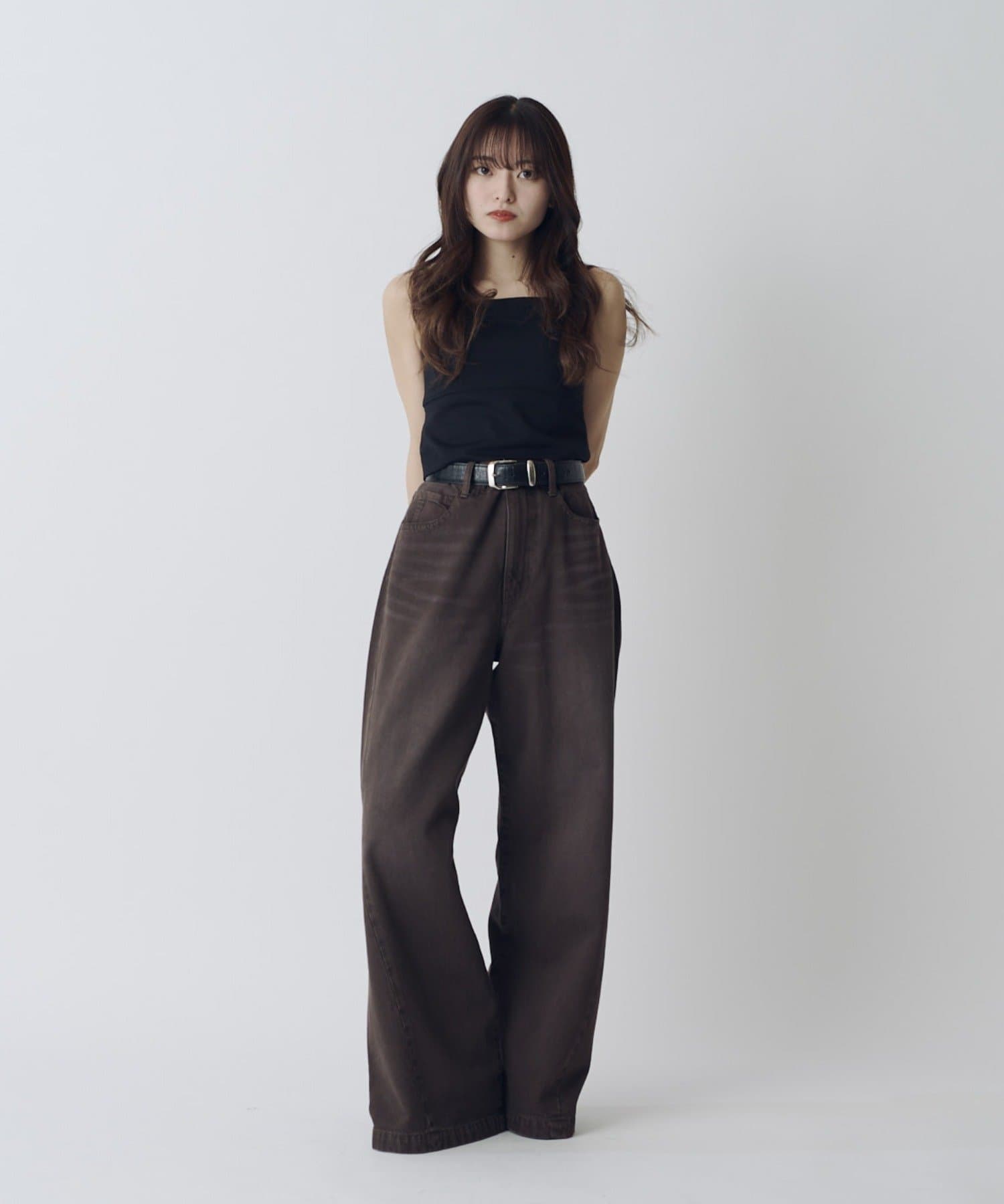 Lui's(ルイス) ワイドフィットデニムパンツ