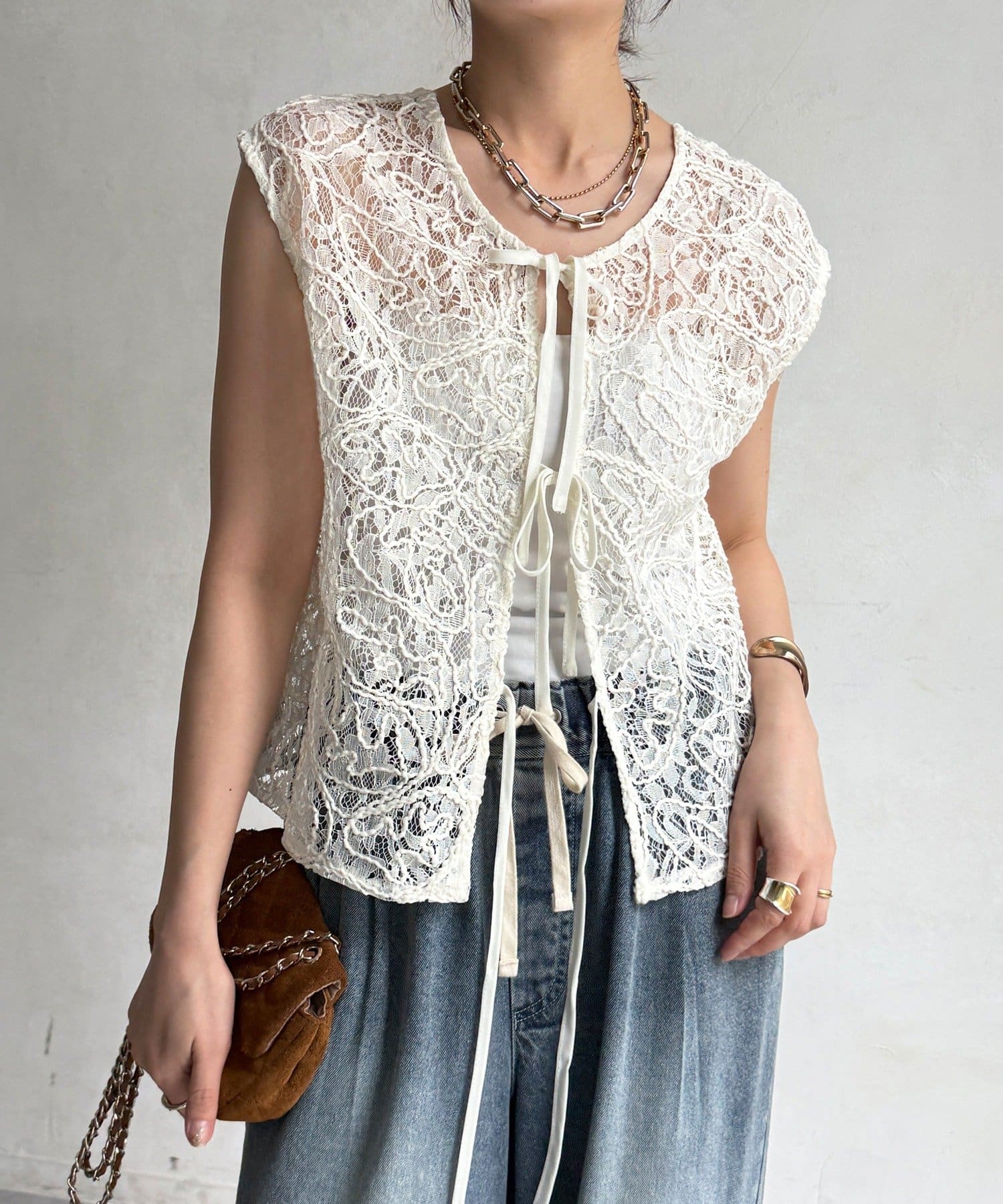 DOUDOU(ドゥドゥ) 【WEB限定】前後2WAYレースベスト