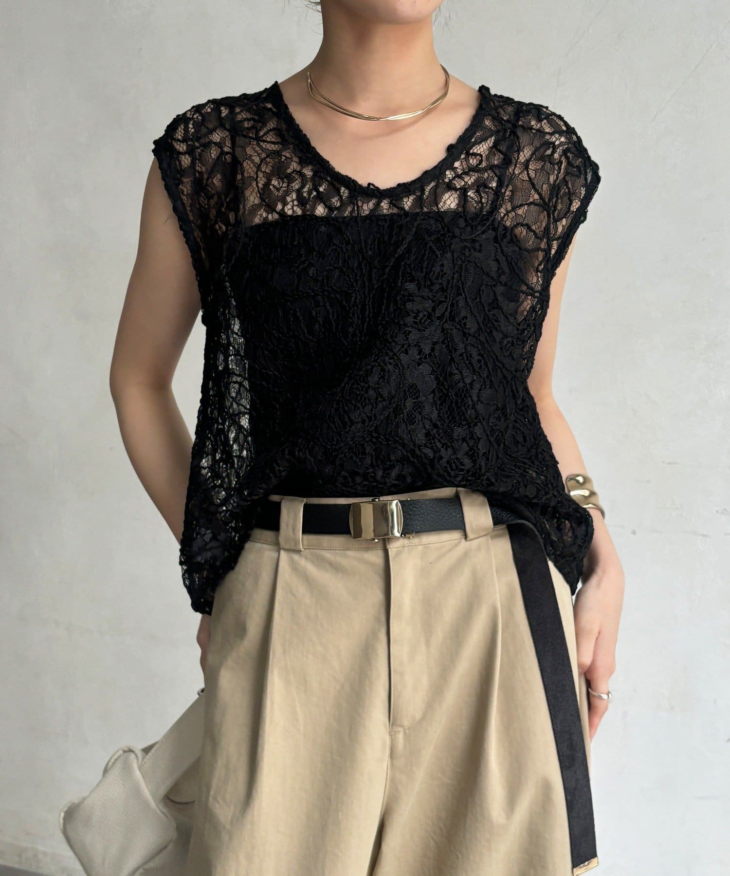 DOUDOU(ドゥドゥ) 【WEB限定】前後2WAYレースベスト