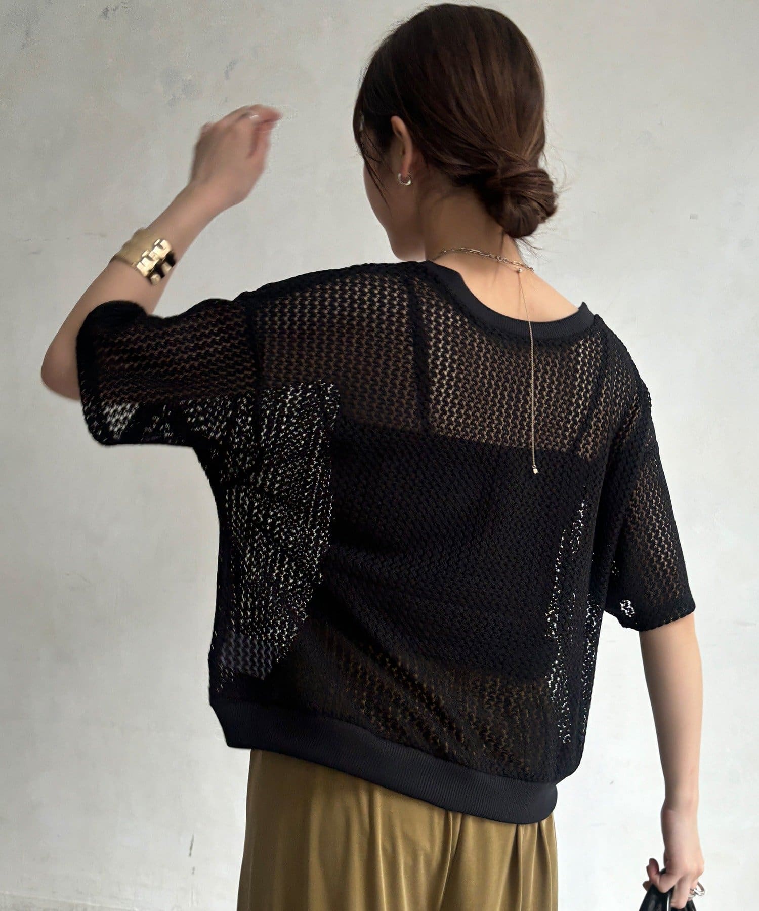 DOUDOU(ドゥドゥ) 【WEB限定】メッシュジップ半袖ブルゾン