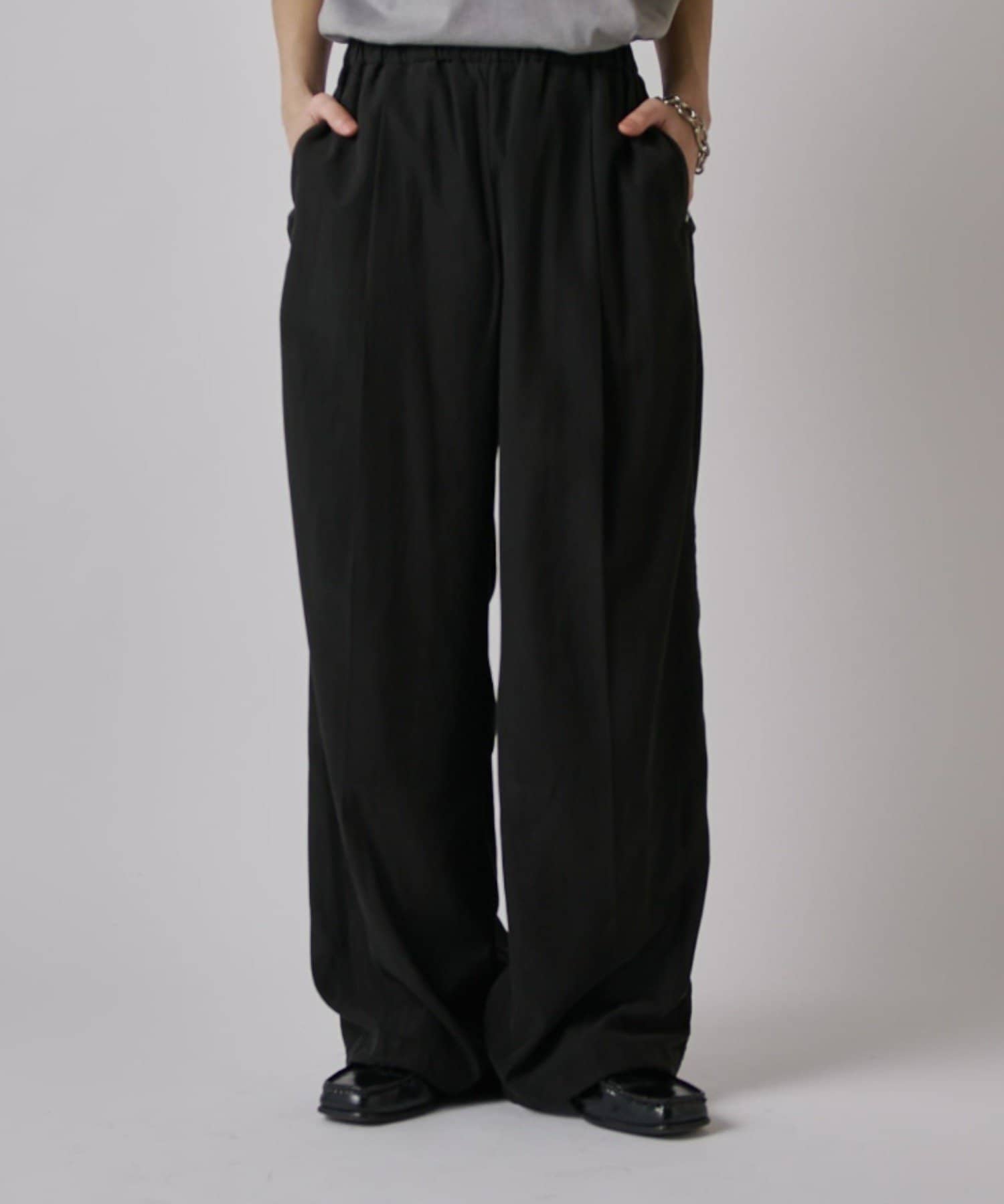 Lui's(ルイス) キュプラ混イージーパンツ