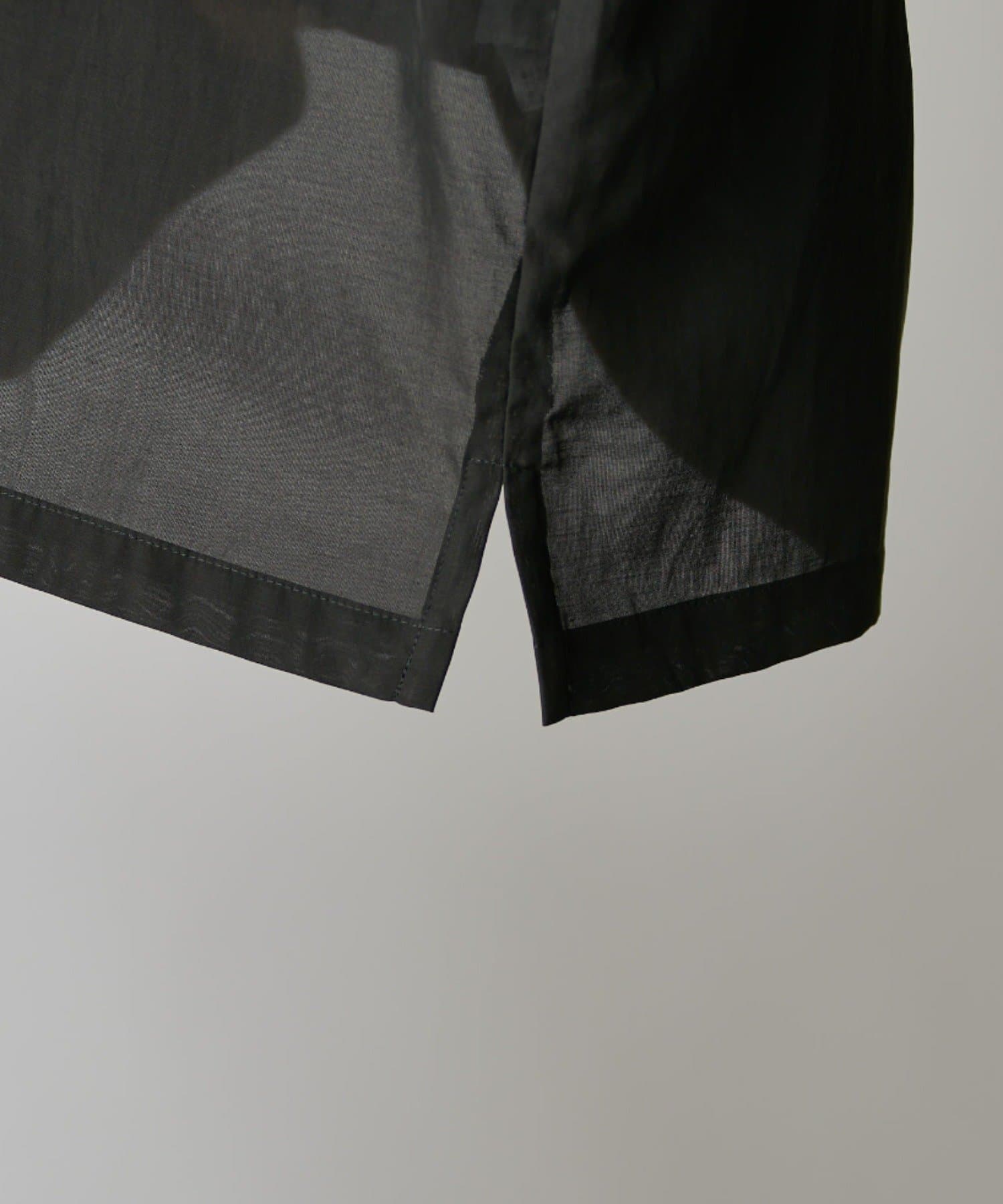 Lui's(ルイス) キュプラ混オープンカラーシャツ