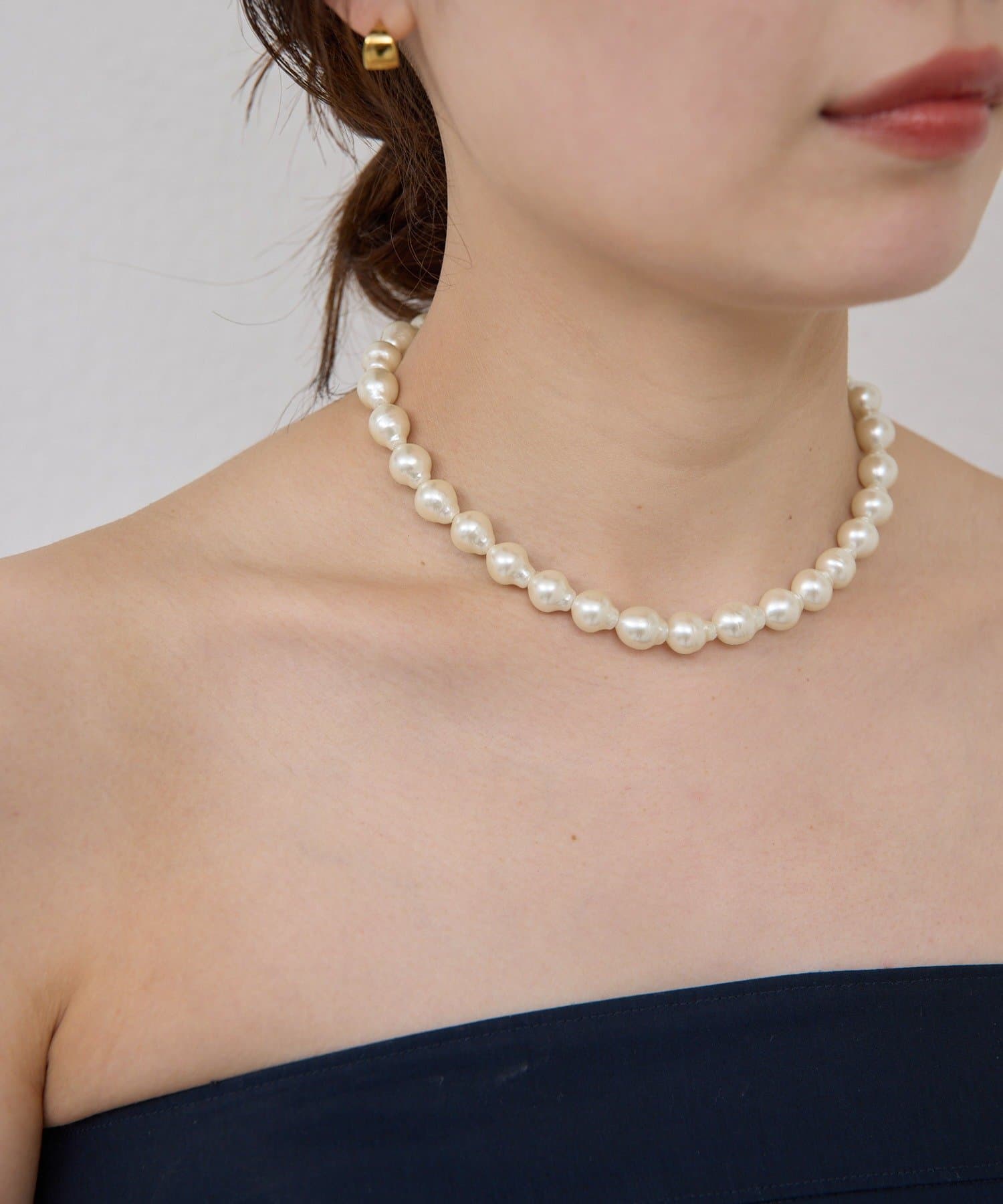 GALLARDAGALANTE(ガリャルダガランテ) 【近日予約開始】ガラスパールショートネックレス