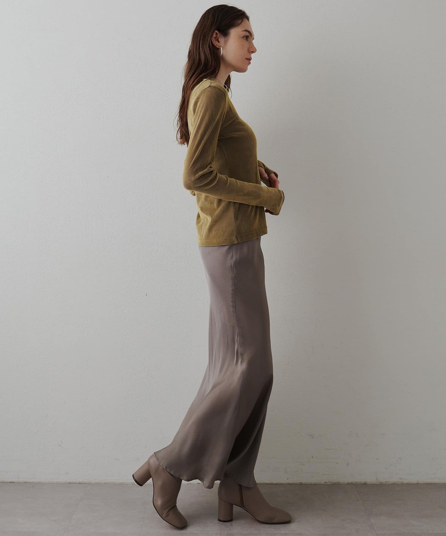 Whim Gazette(ウィム ガゼット) 【Drawing Numbers】キュプラバイアスマーメイドスカート