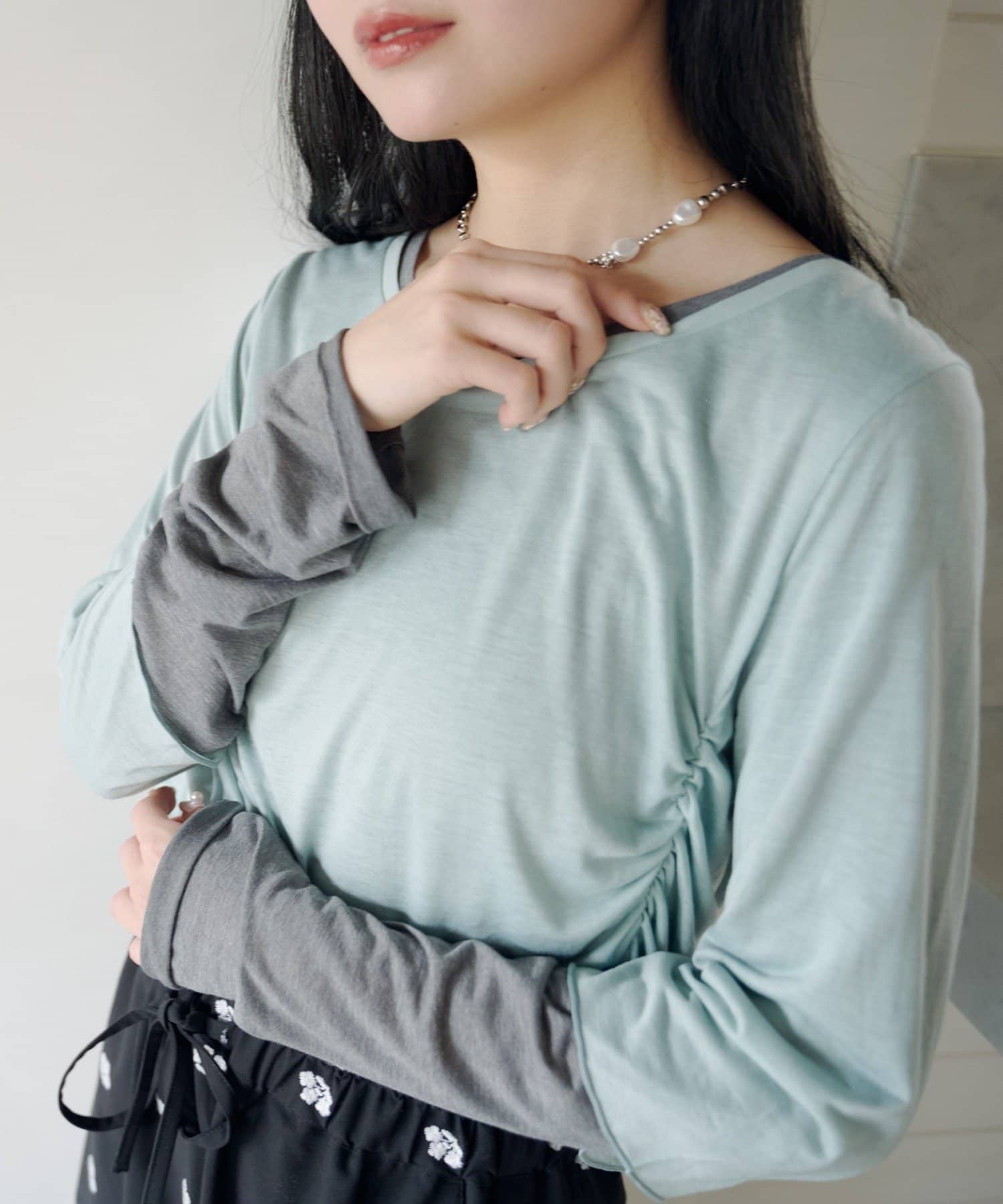 Kastane(カスタネ) 【2.7(土)11:00～2.8(日)ポイントUP開催】スムースレイヤードロンteeSET